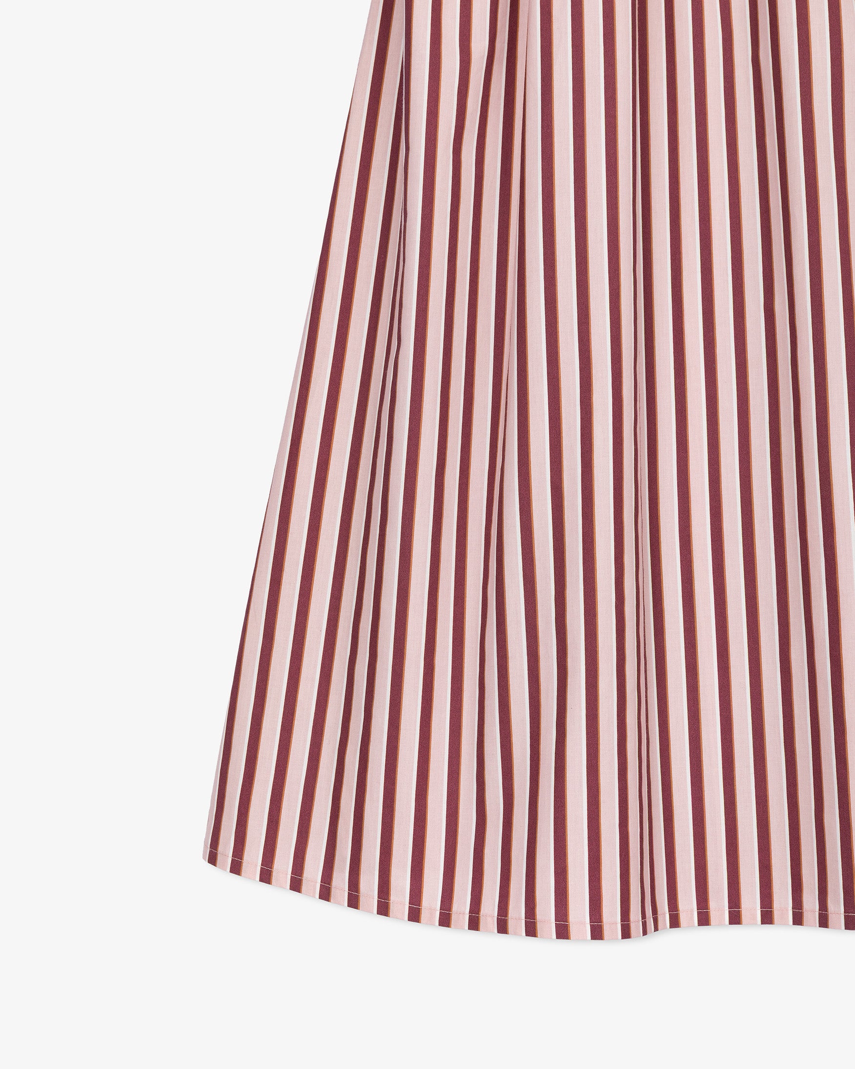 Falda Midi Rayas Popelín