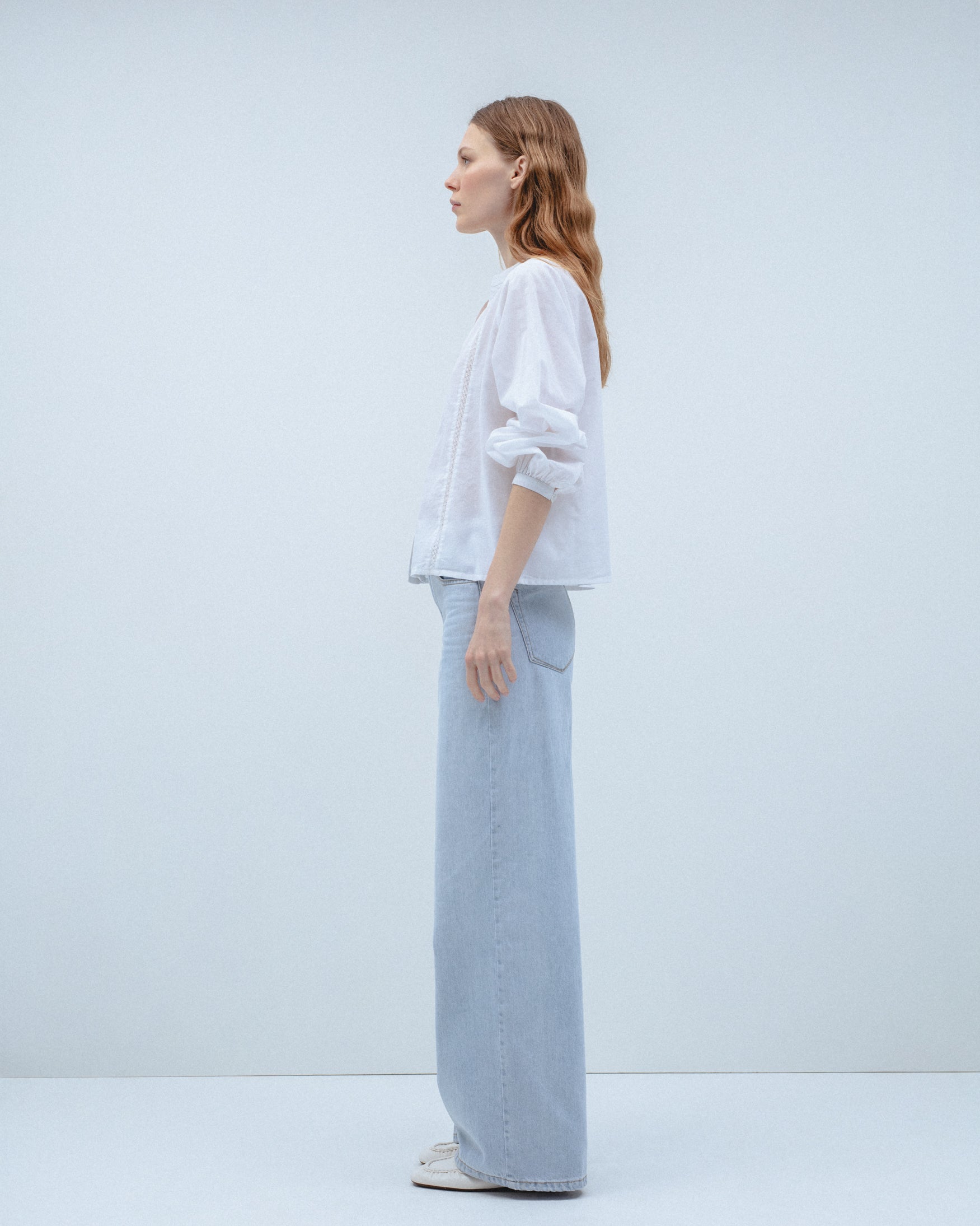 Camisa Algodón Tiras Bordadas