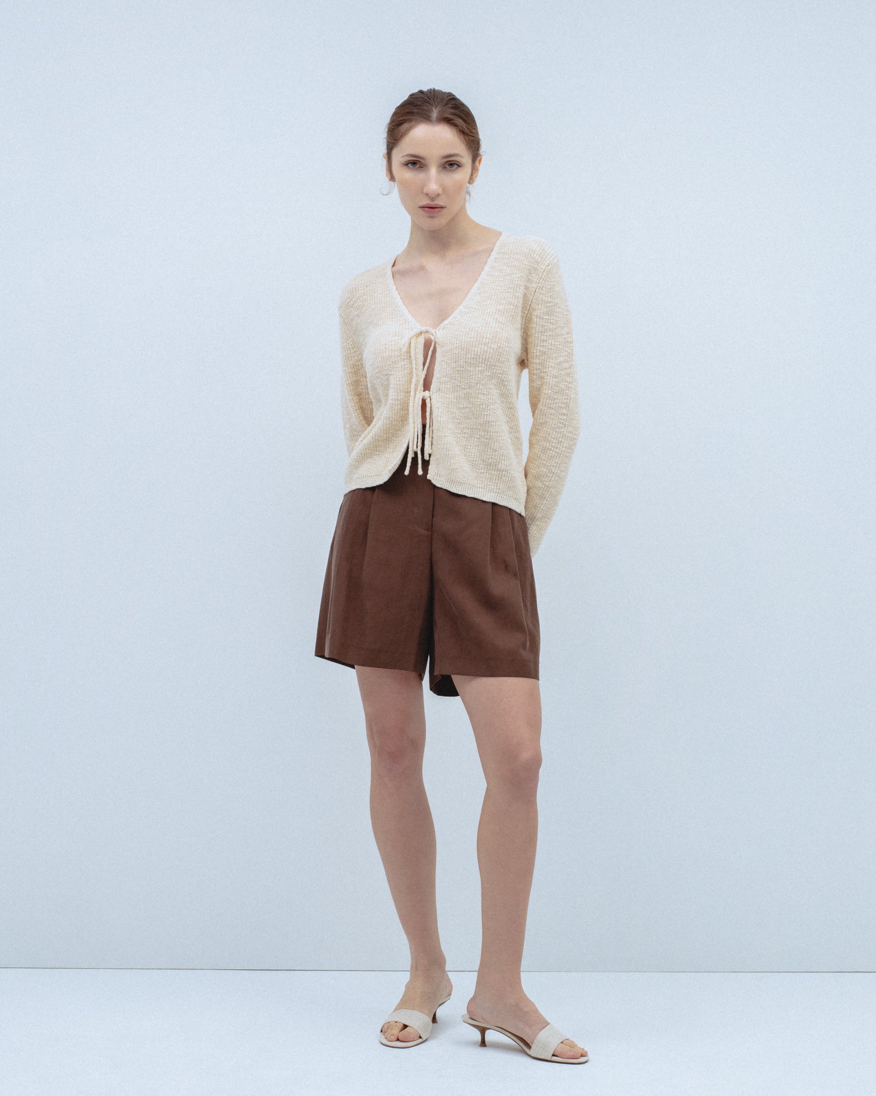 Cárdigan Punto Doble Lazada