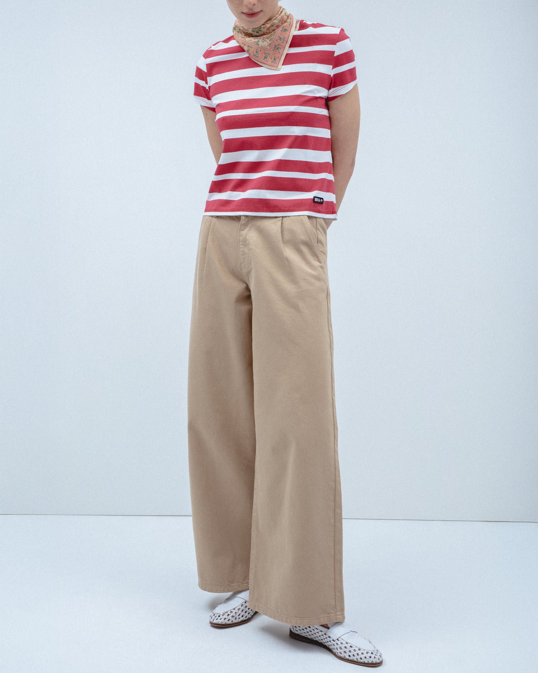 Pantalón Sarga Wide Leg Pinzas