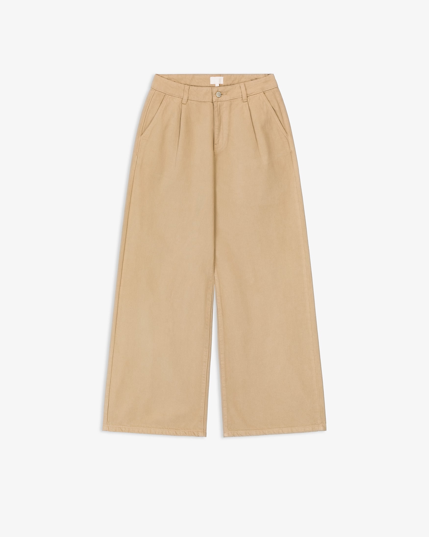 Pantalón Sarga Wide Leg Pinzas