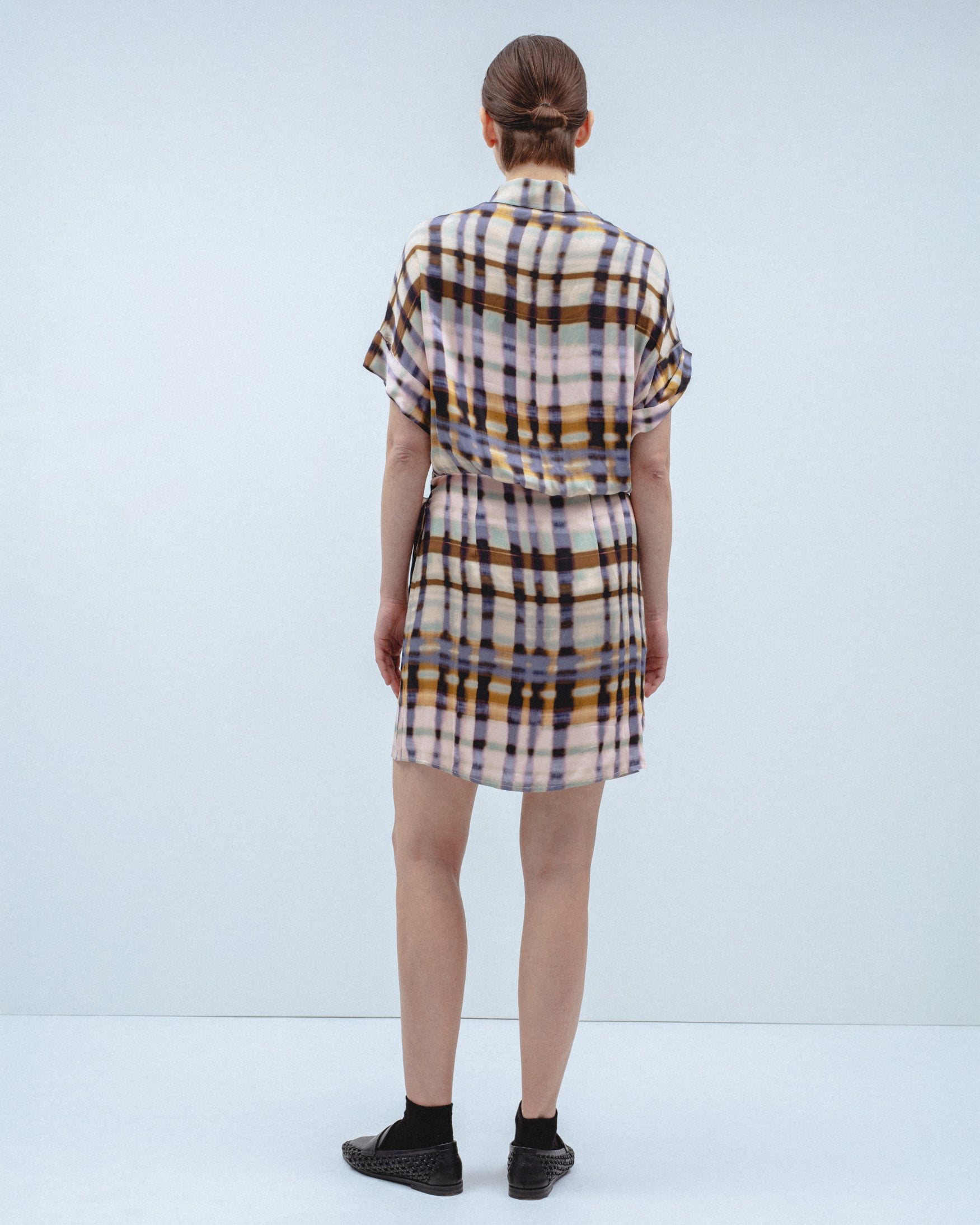 Vestido Corto Estampado Pareo