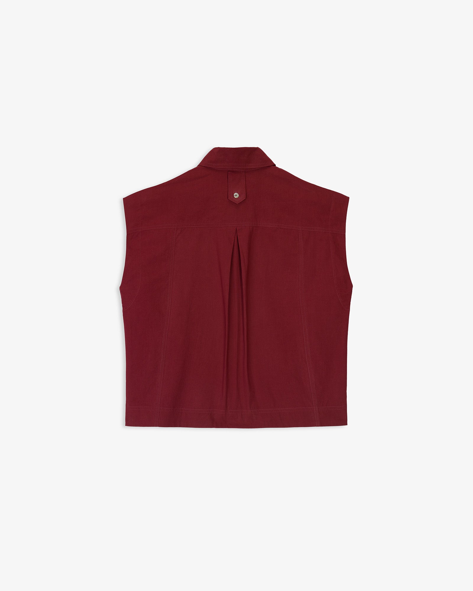 Camisa Sin Mangas Bolsillos Parche