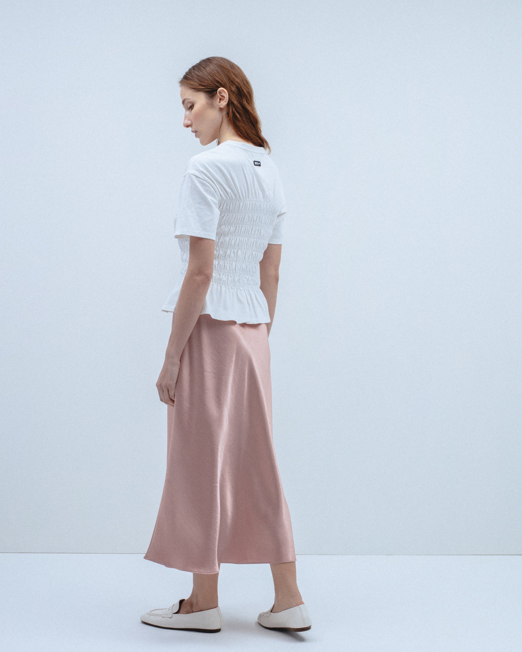 Falda Midi Satinada