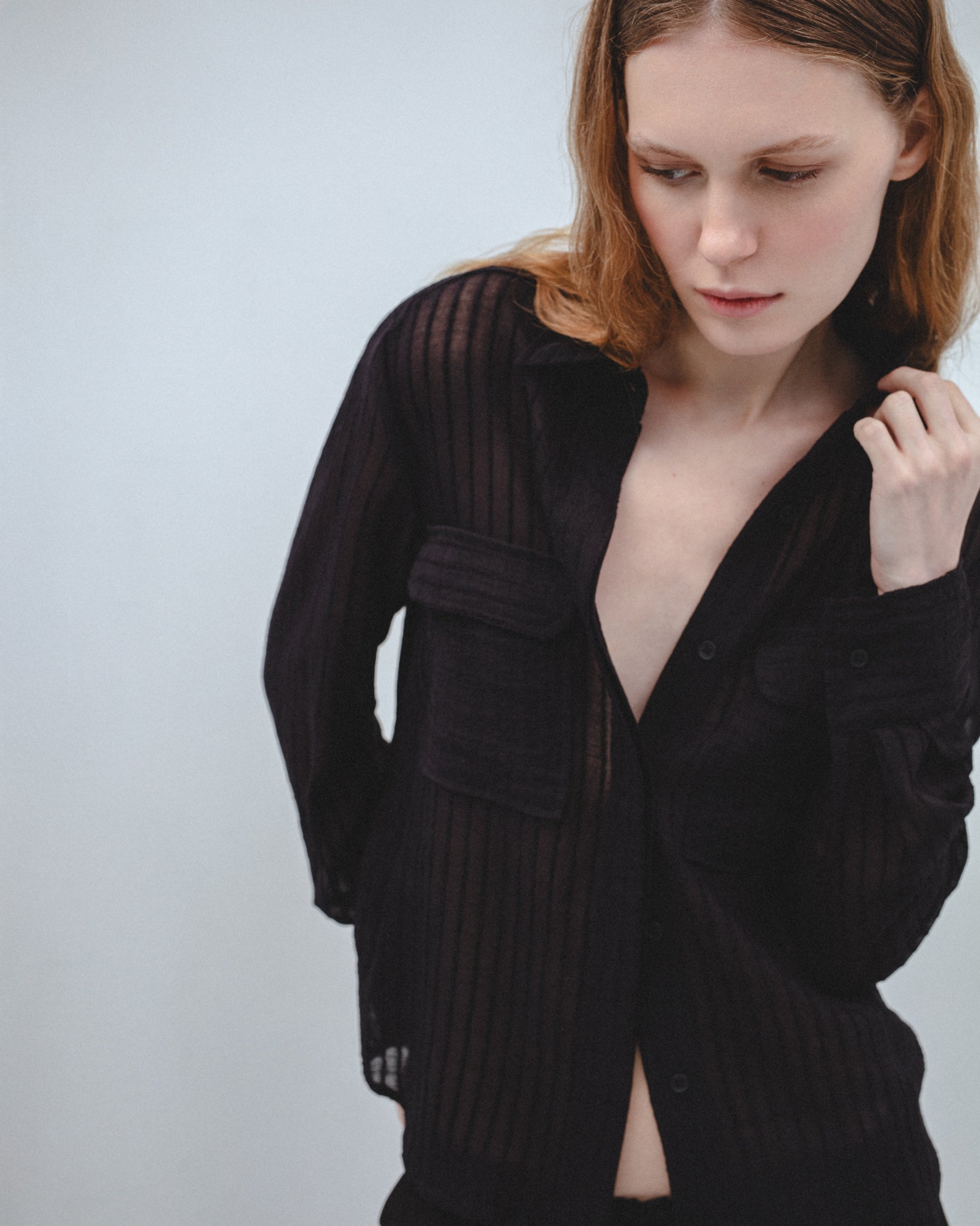 Camisa Rayas Bolsillos