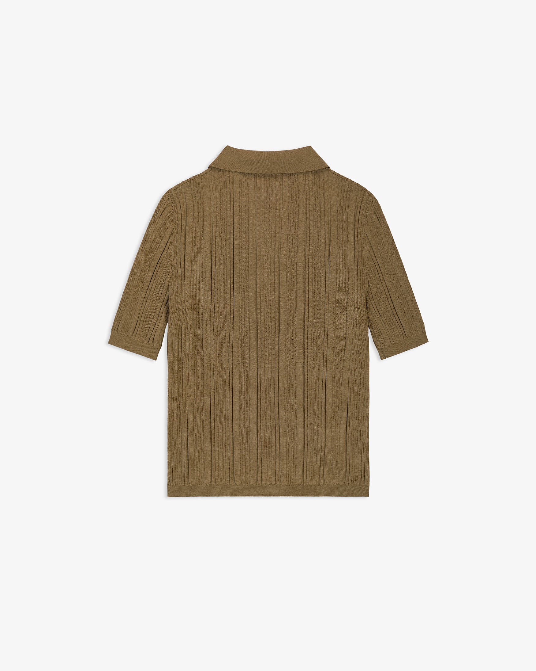Camiseta Polo Punto Fino Canalé Irregular
