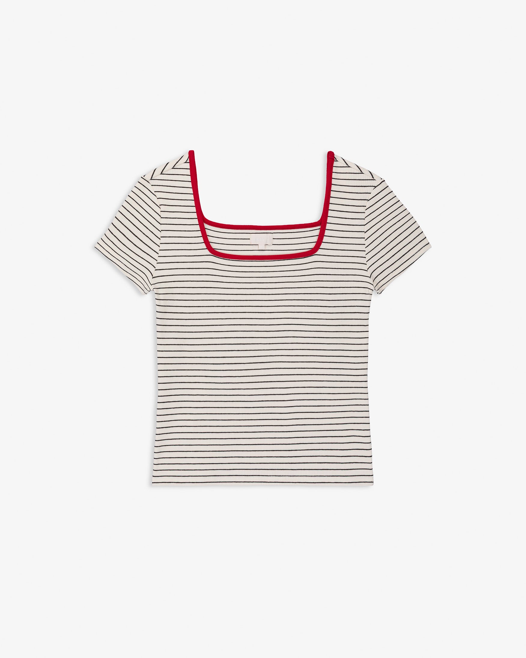 Camiseta Escote Cuadrado Rayas