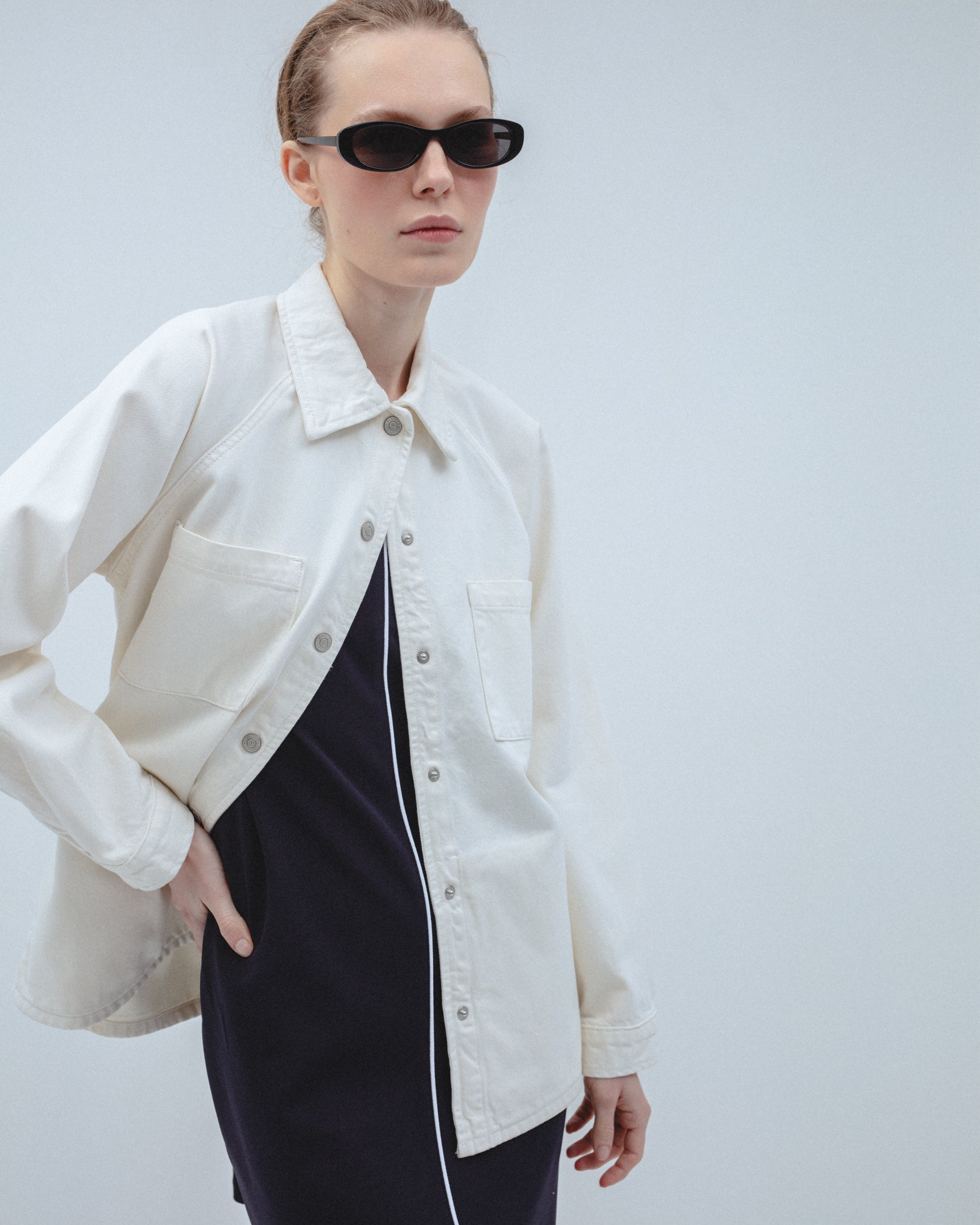 Sobrecamisa Oversize Bolsillos Algodón