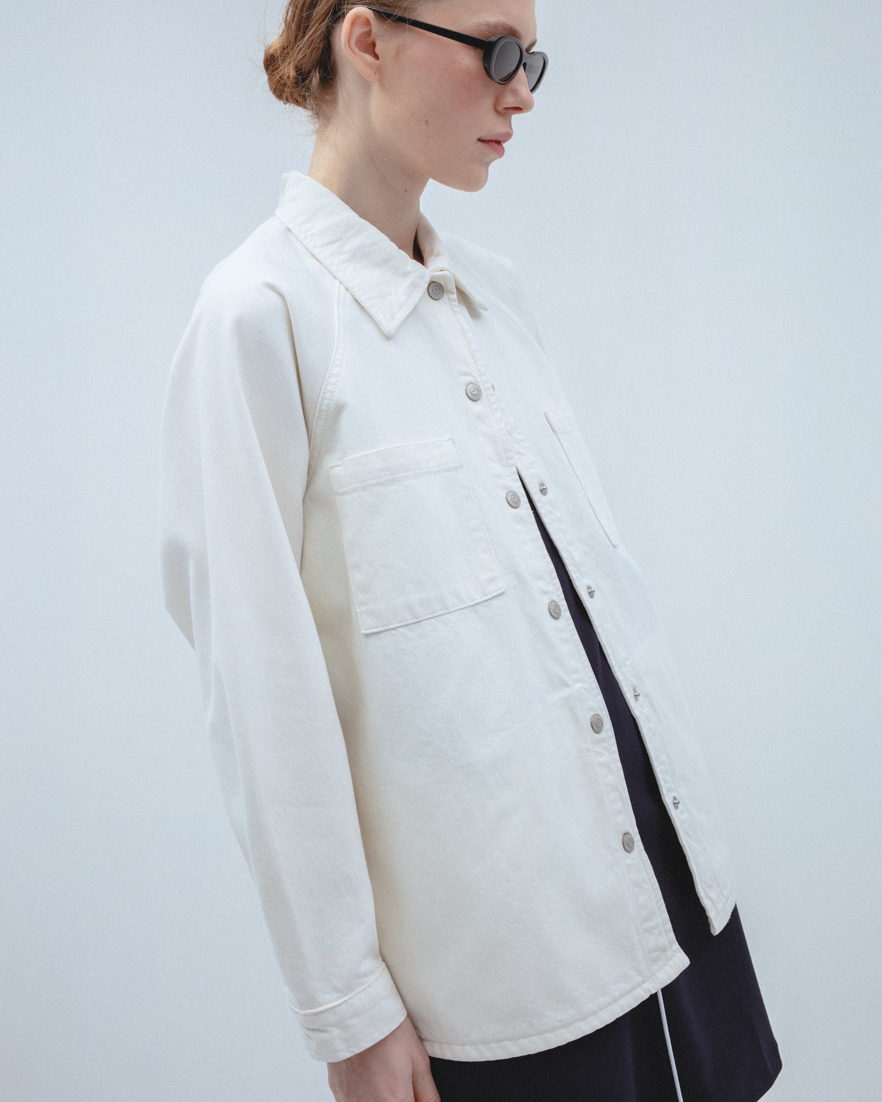 Sobrecamisa Oversize Bolsillos Algodón