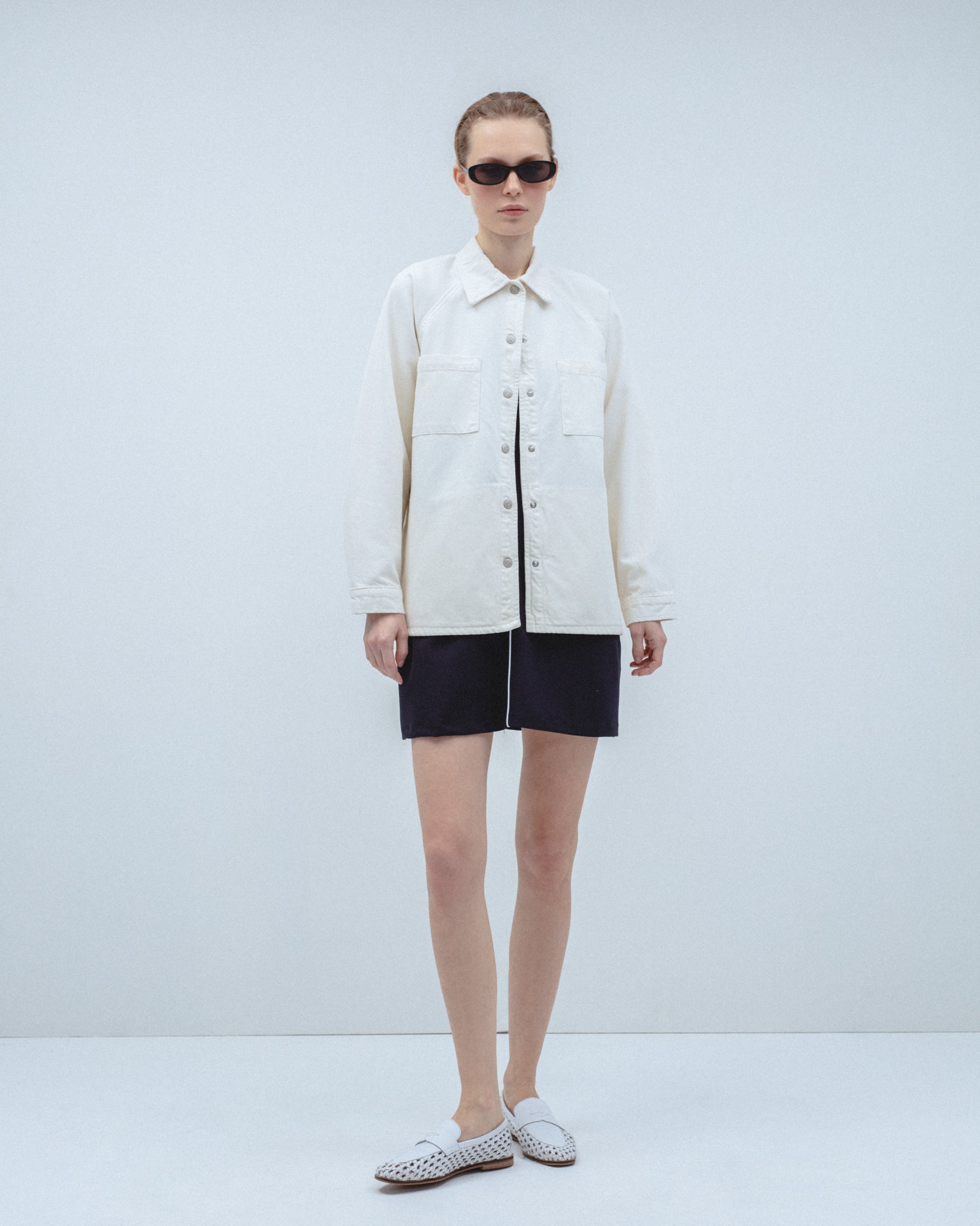 Sobrecamisa Oversize Bolsillos Algodón