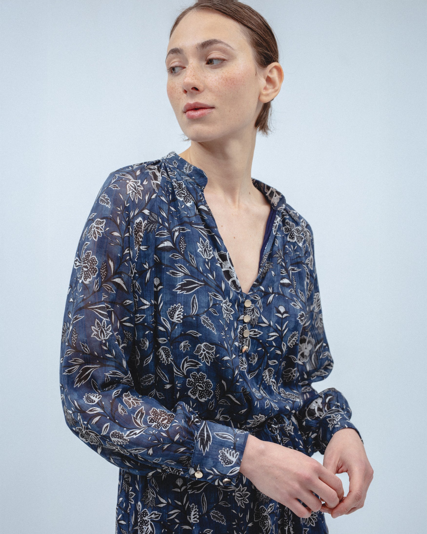 Vestido Corto Estampado Floral