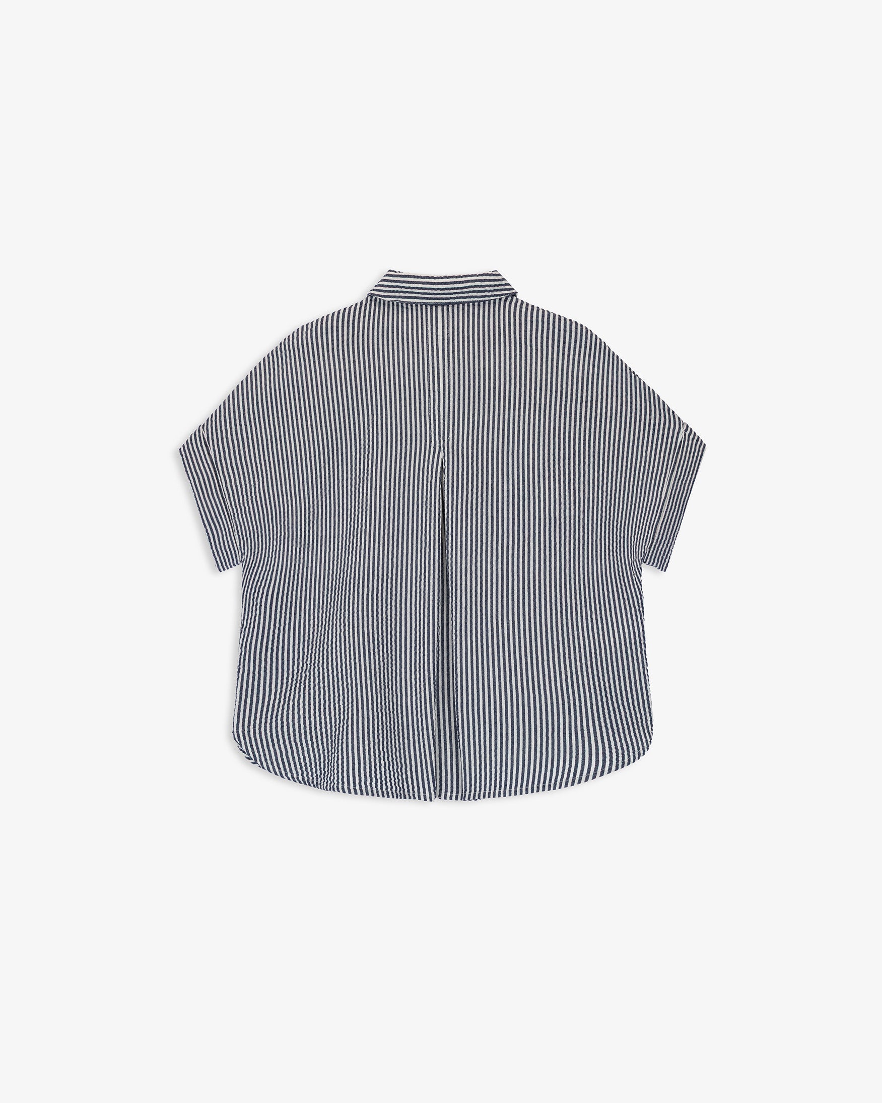 Camisa Algodón Bolsillos Rayas