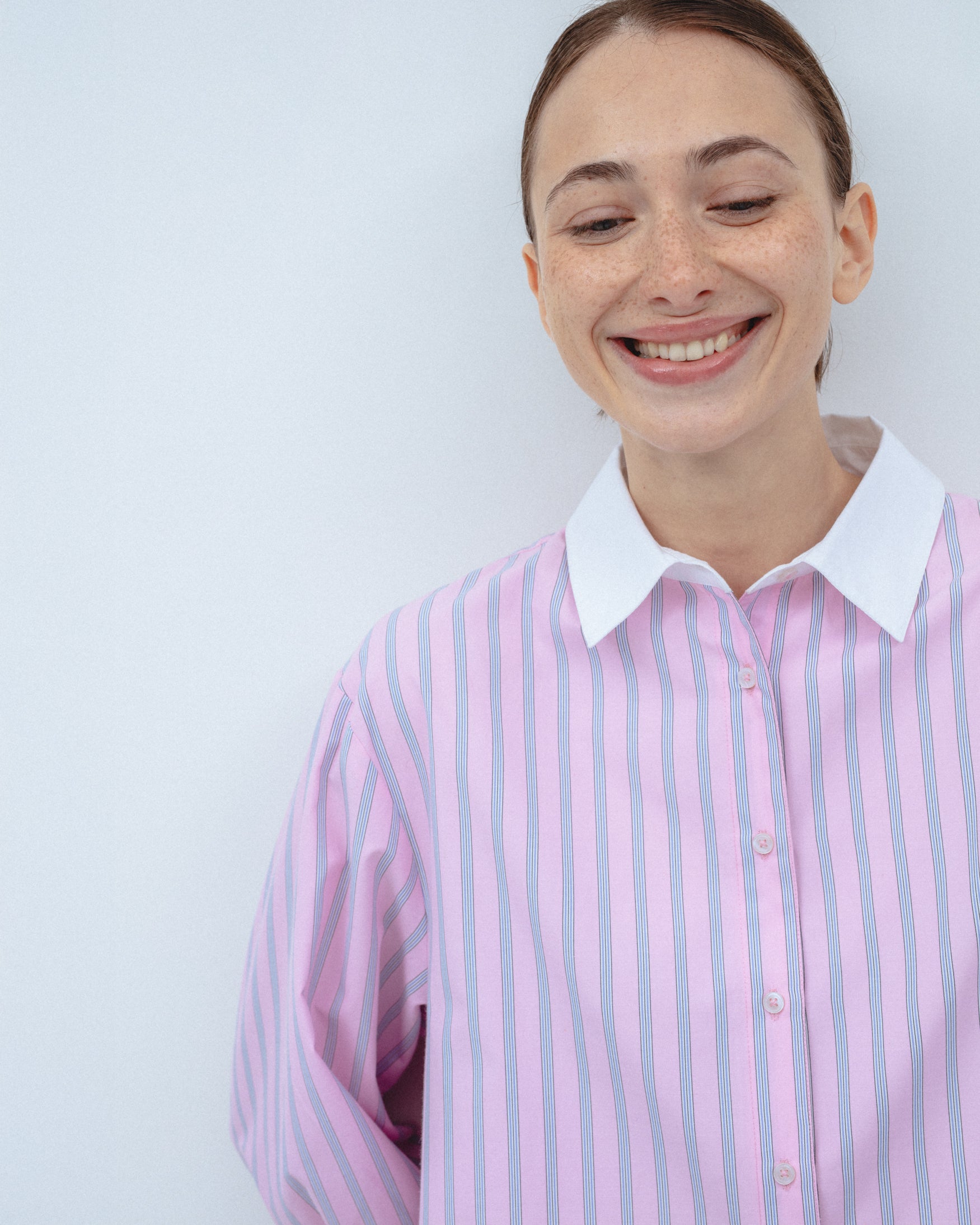 Camisa Rayas Cropped Bajo Ondas