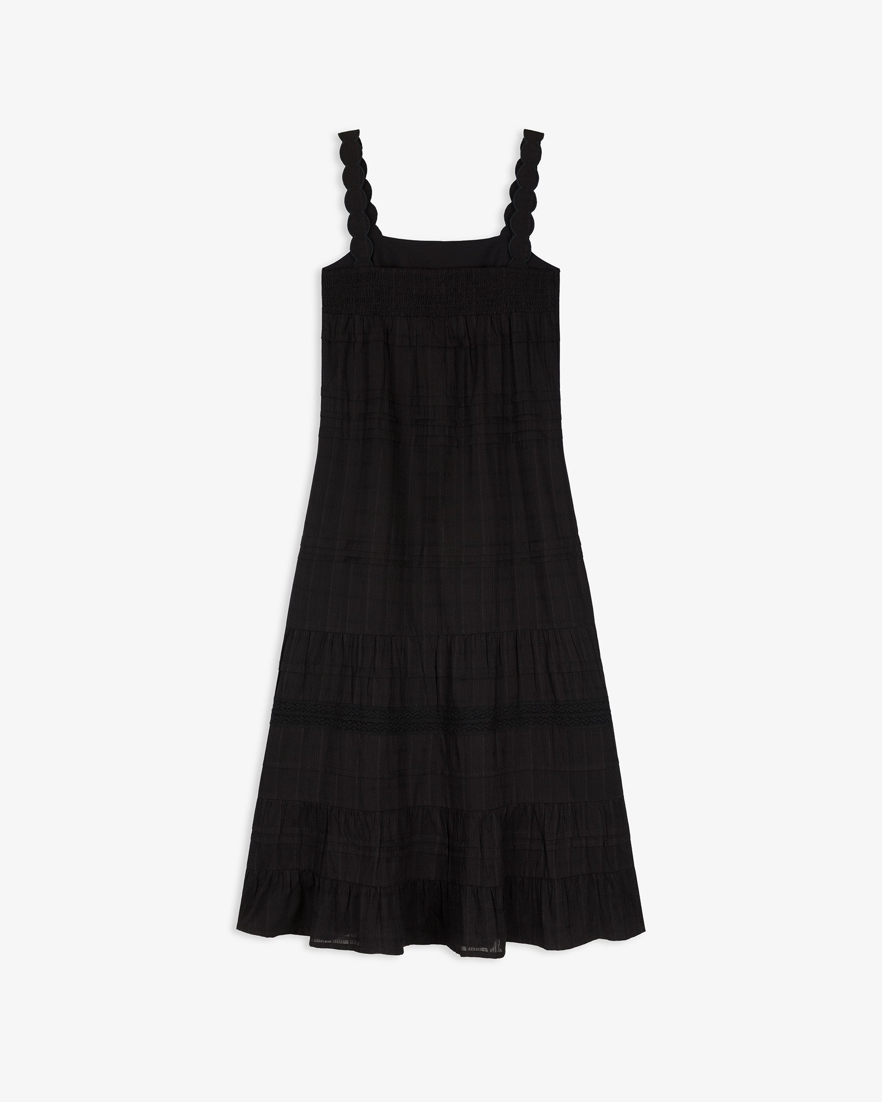 Vestido Midi Jaretas Encaje