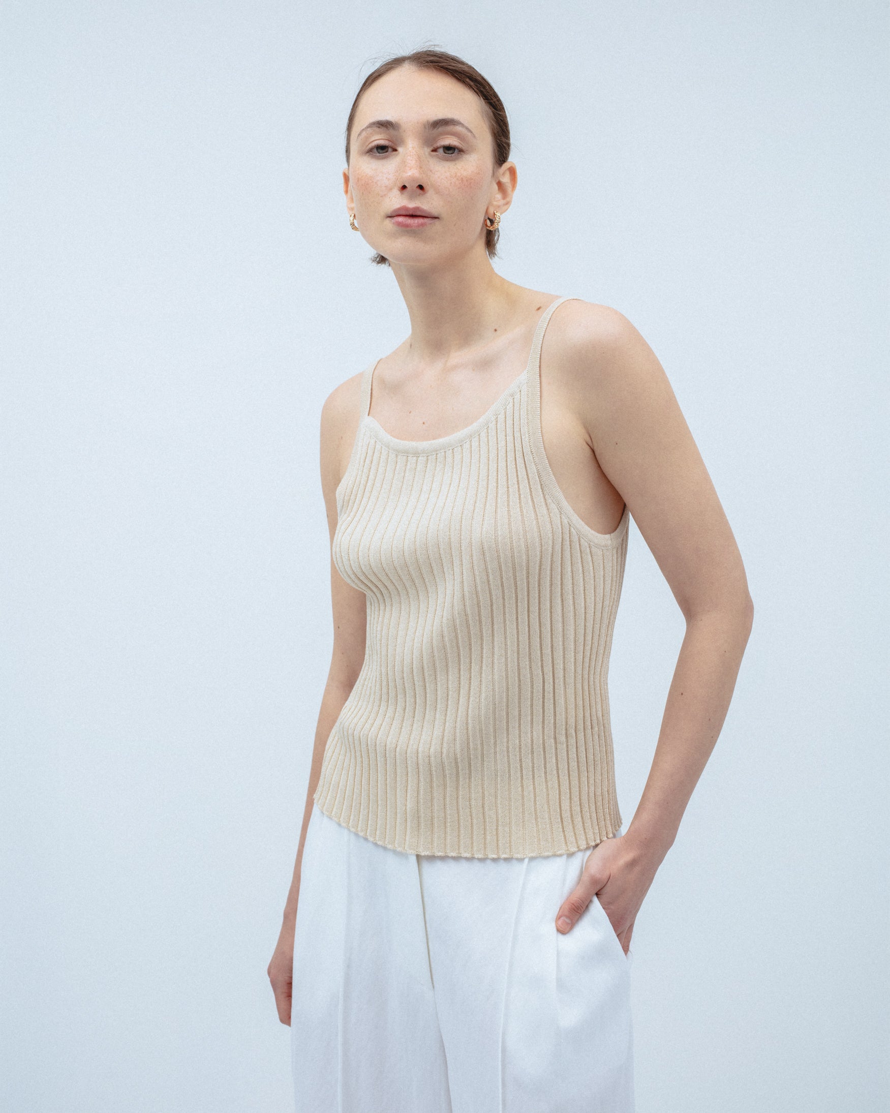 Top Punto Cuello Barco Tirantes
