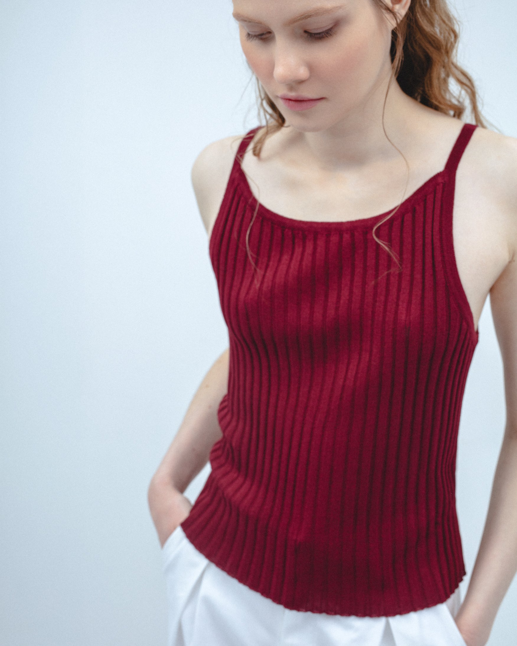 Top Punto Cuello Barco Tirantes