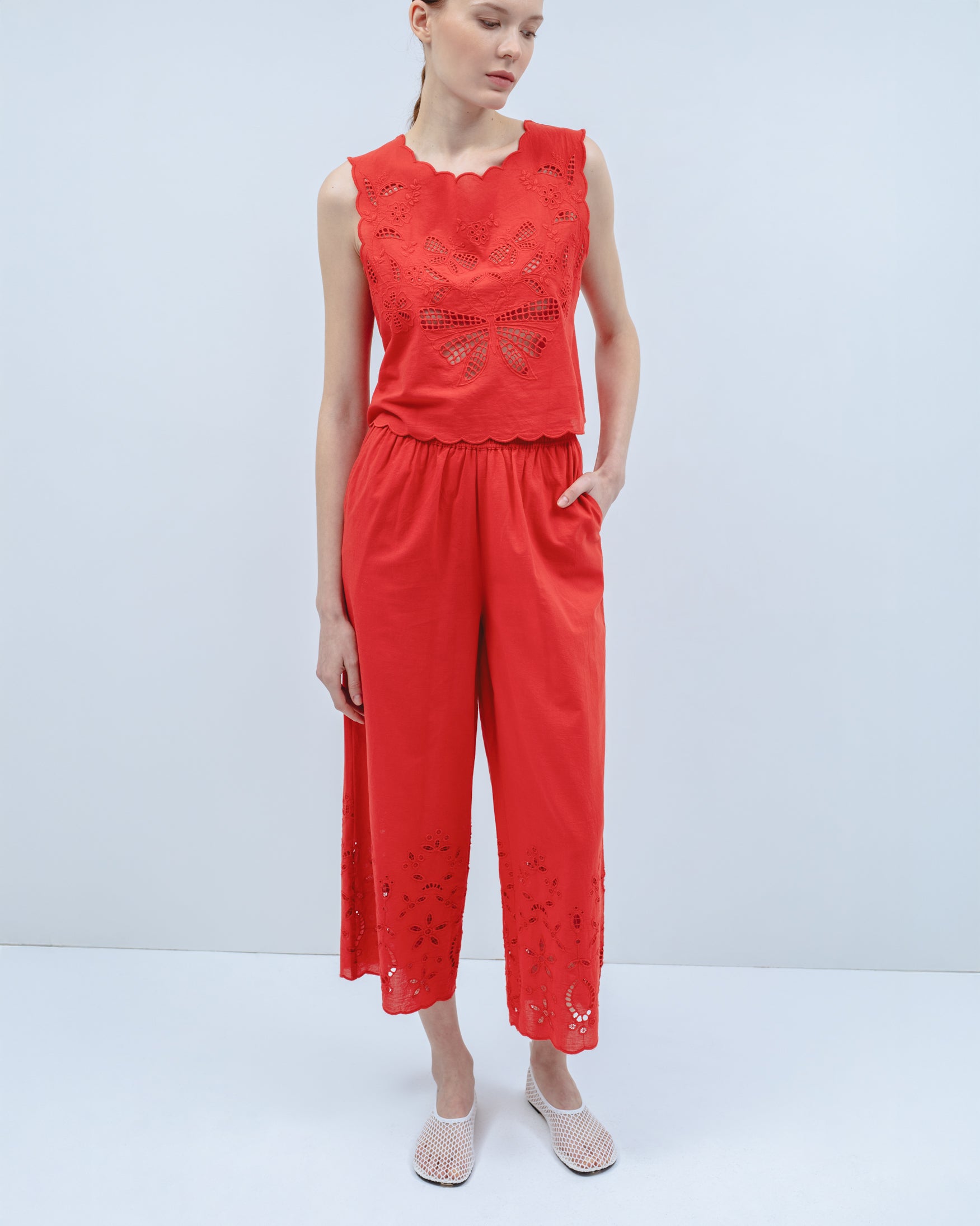 Pantalón Algodón Calado