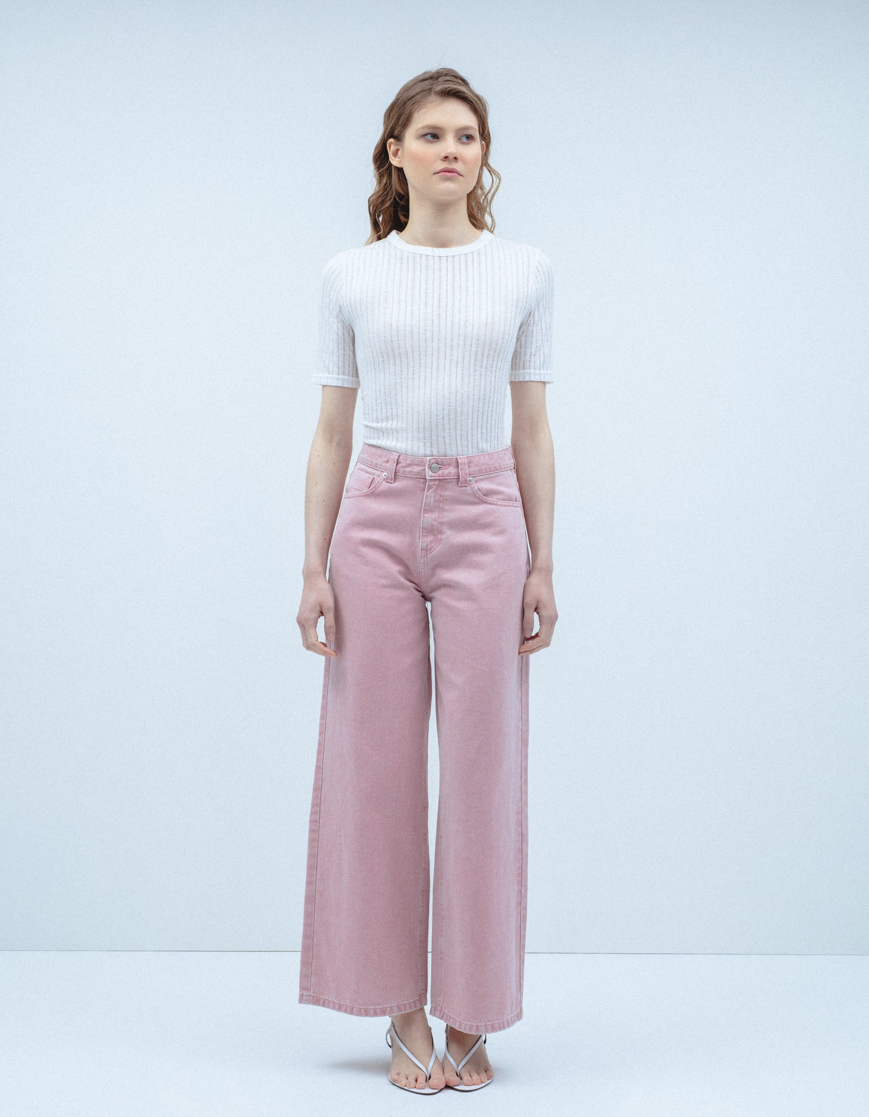 Jeans Wide Leg Sarga