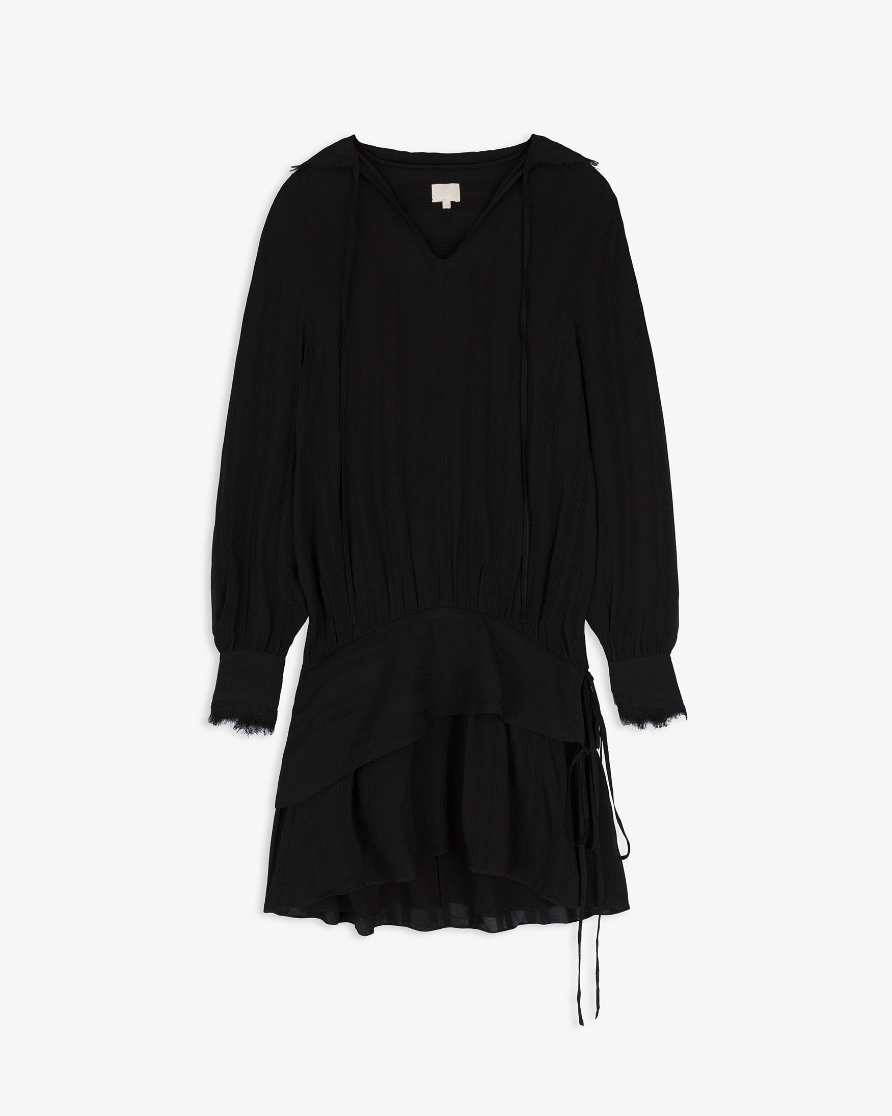 Vestido Corto Fajín Bordado