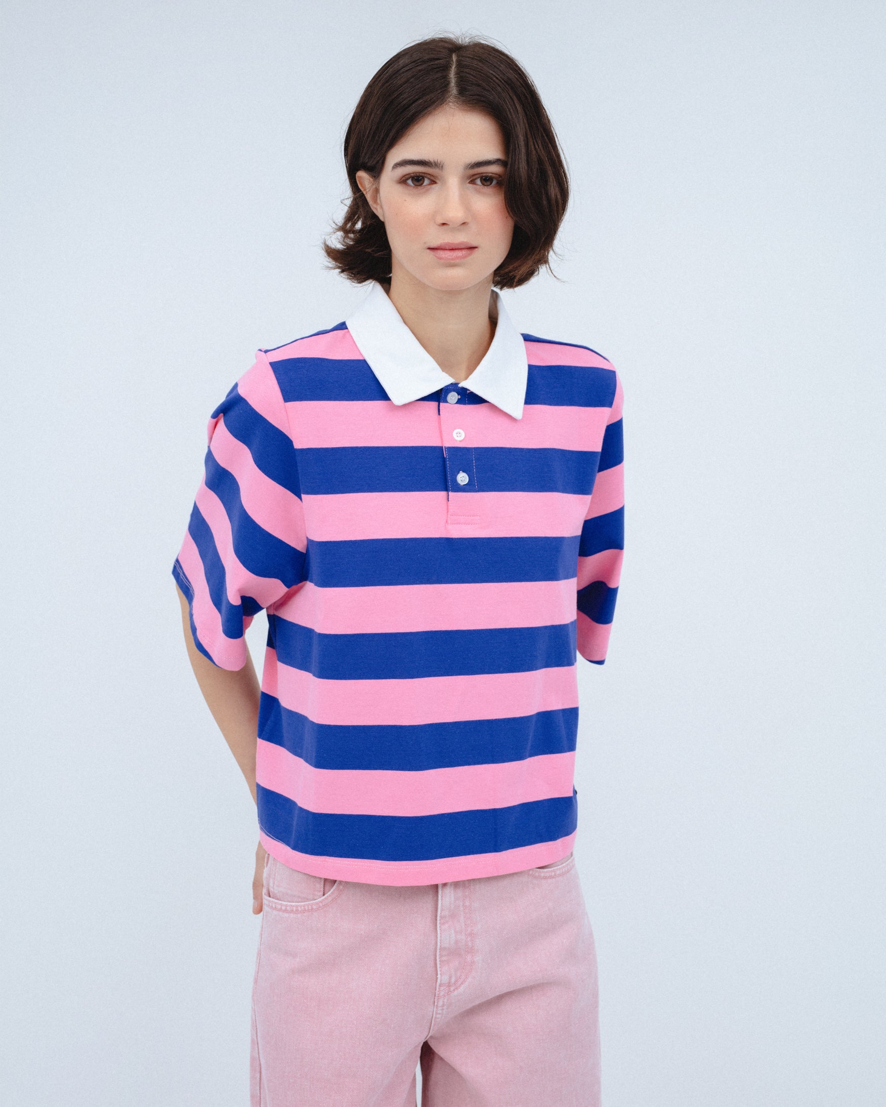 Camiseta Polo Rayas Combinado