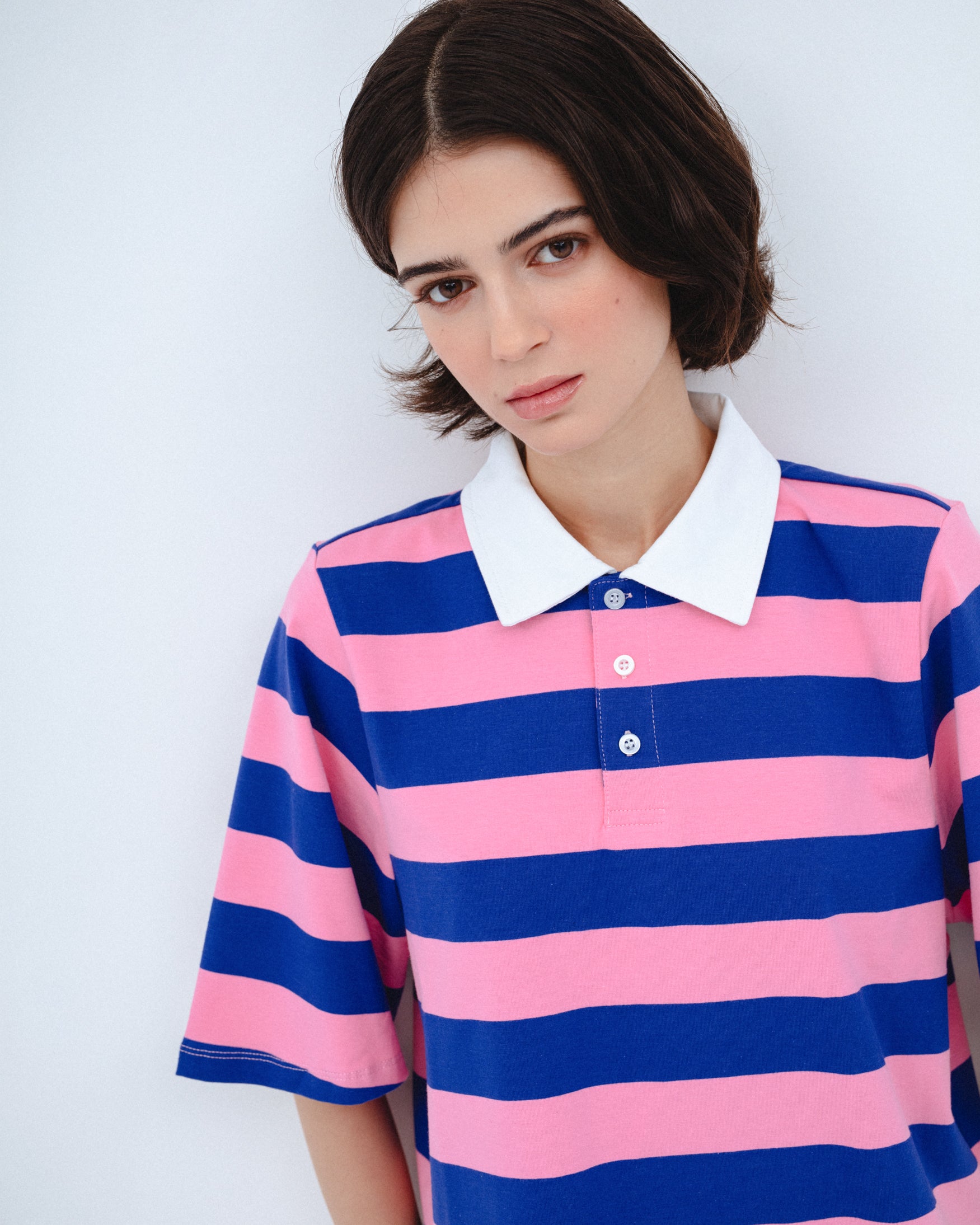 Camiseta Polo Rayas Combinado