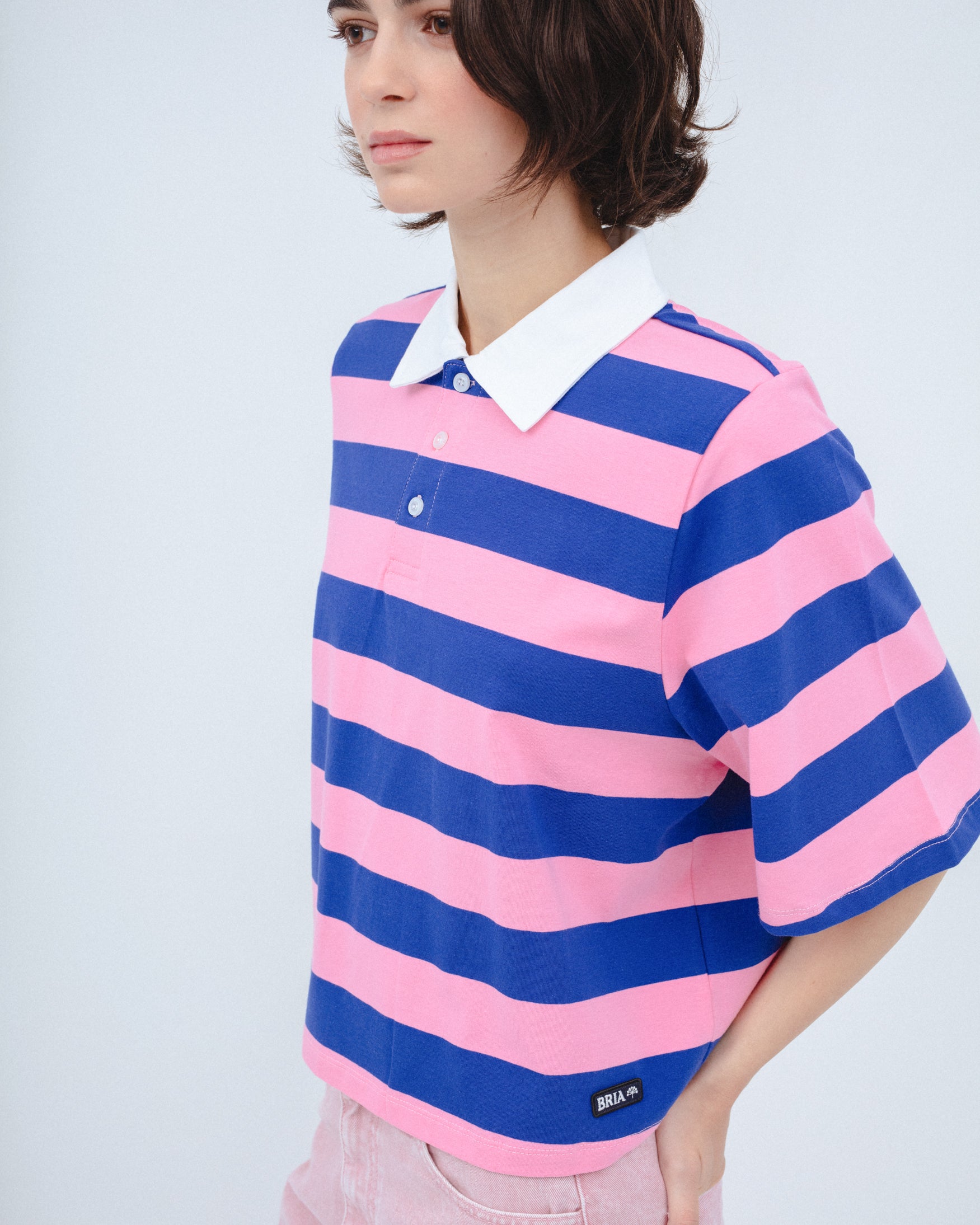 Camiseta Polo Rayas Combinado