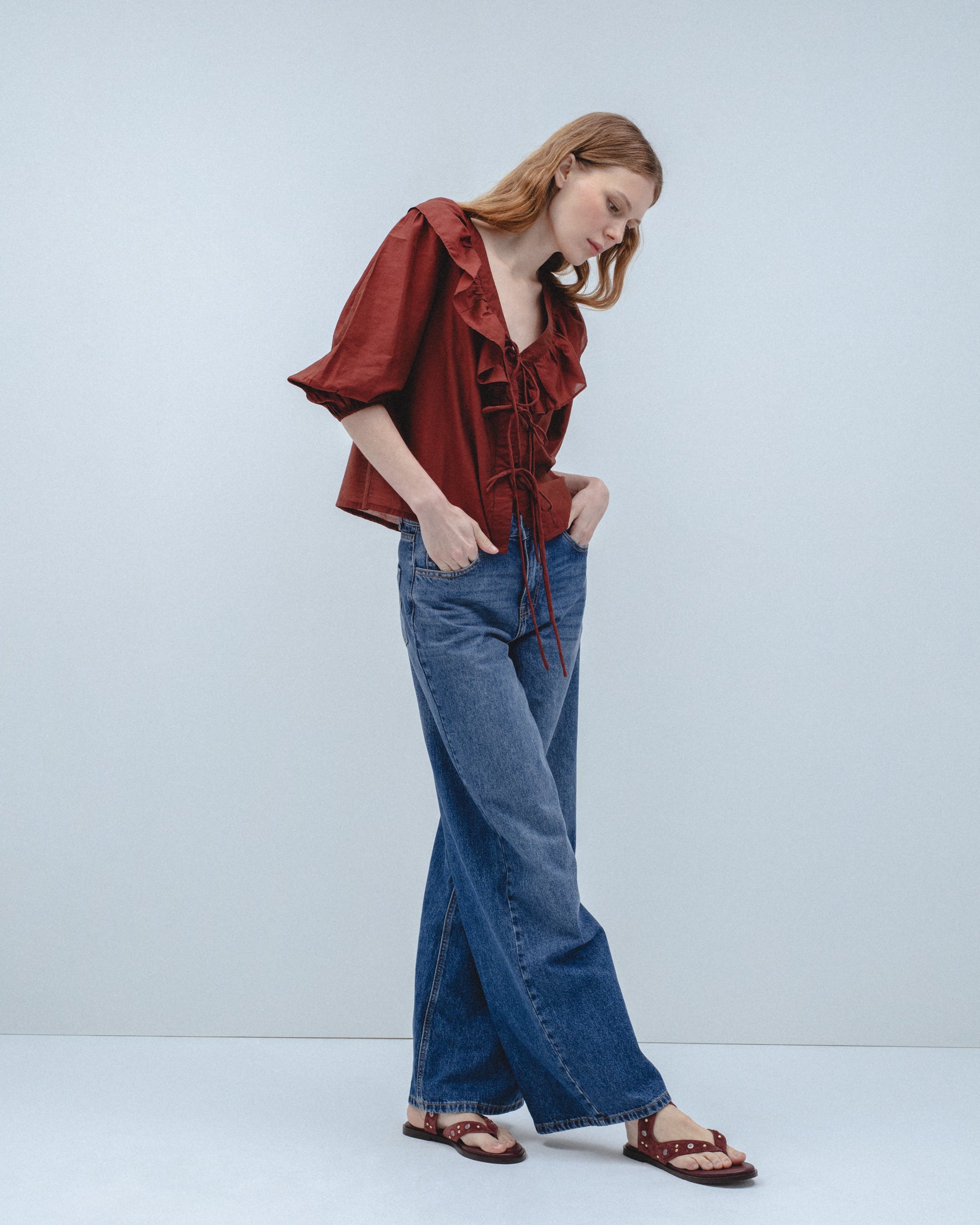 Blusa Volantes Lazos