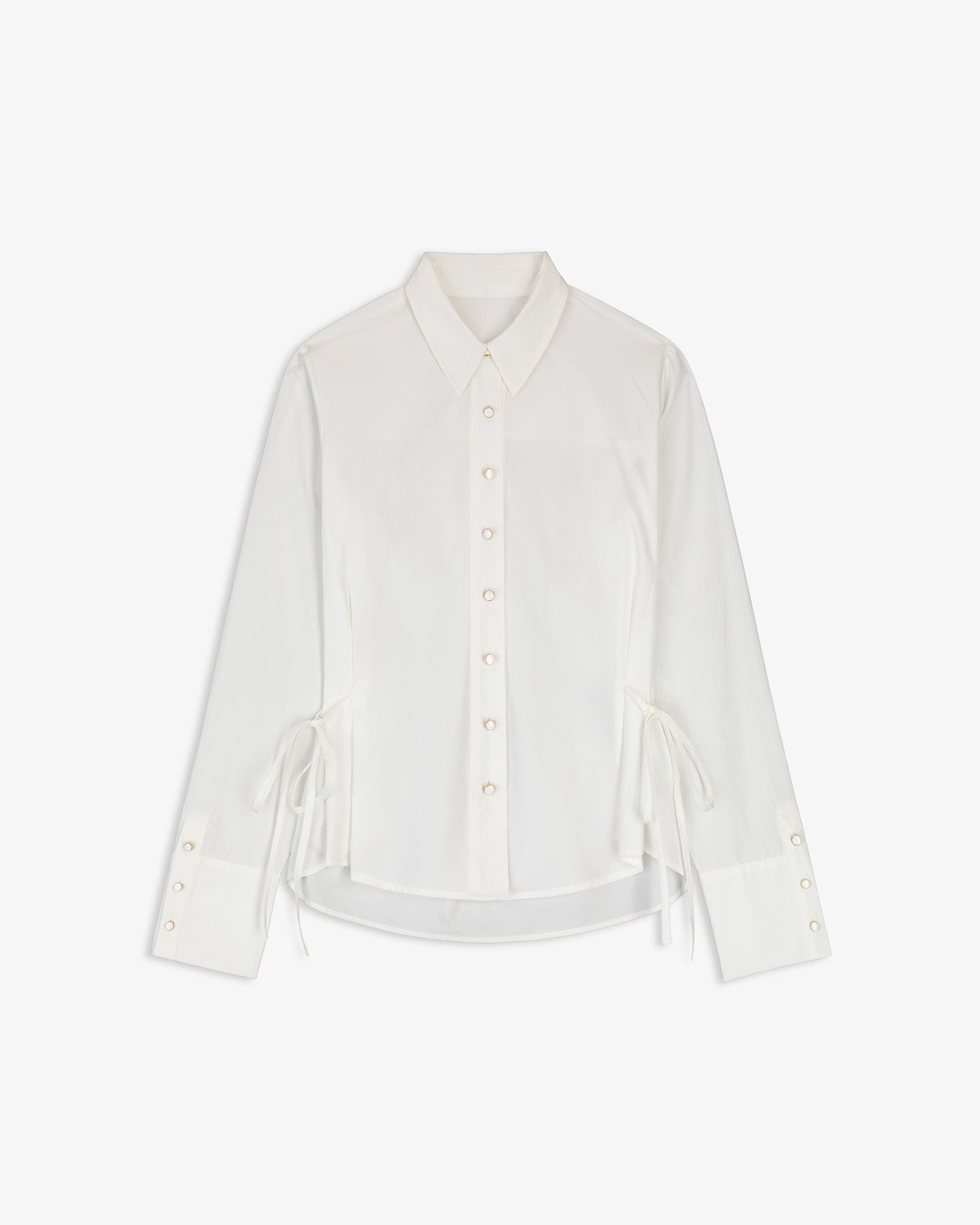 Camisa Algodón Lazada Lateral