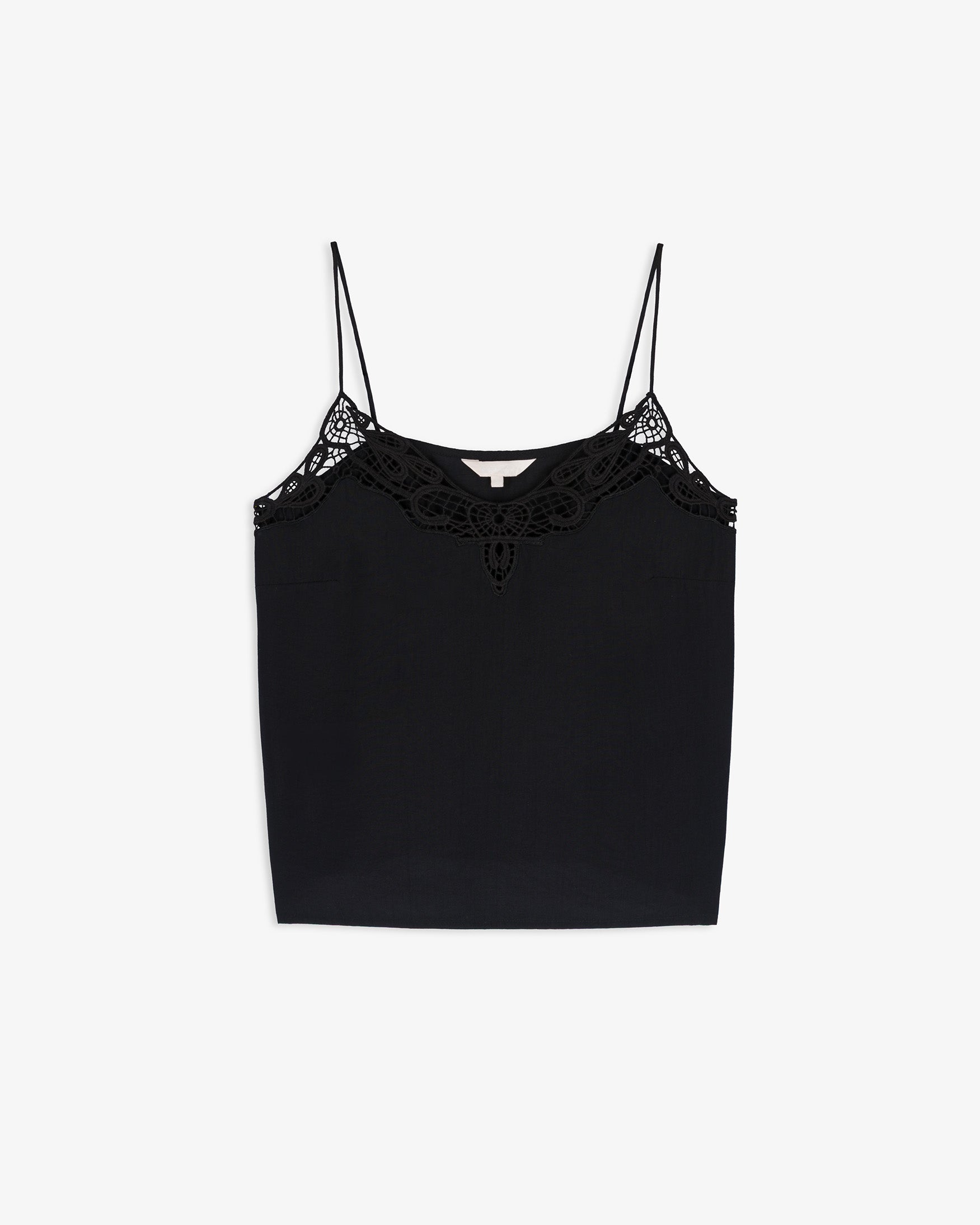 Top Tirantes Escote Bordado Calado