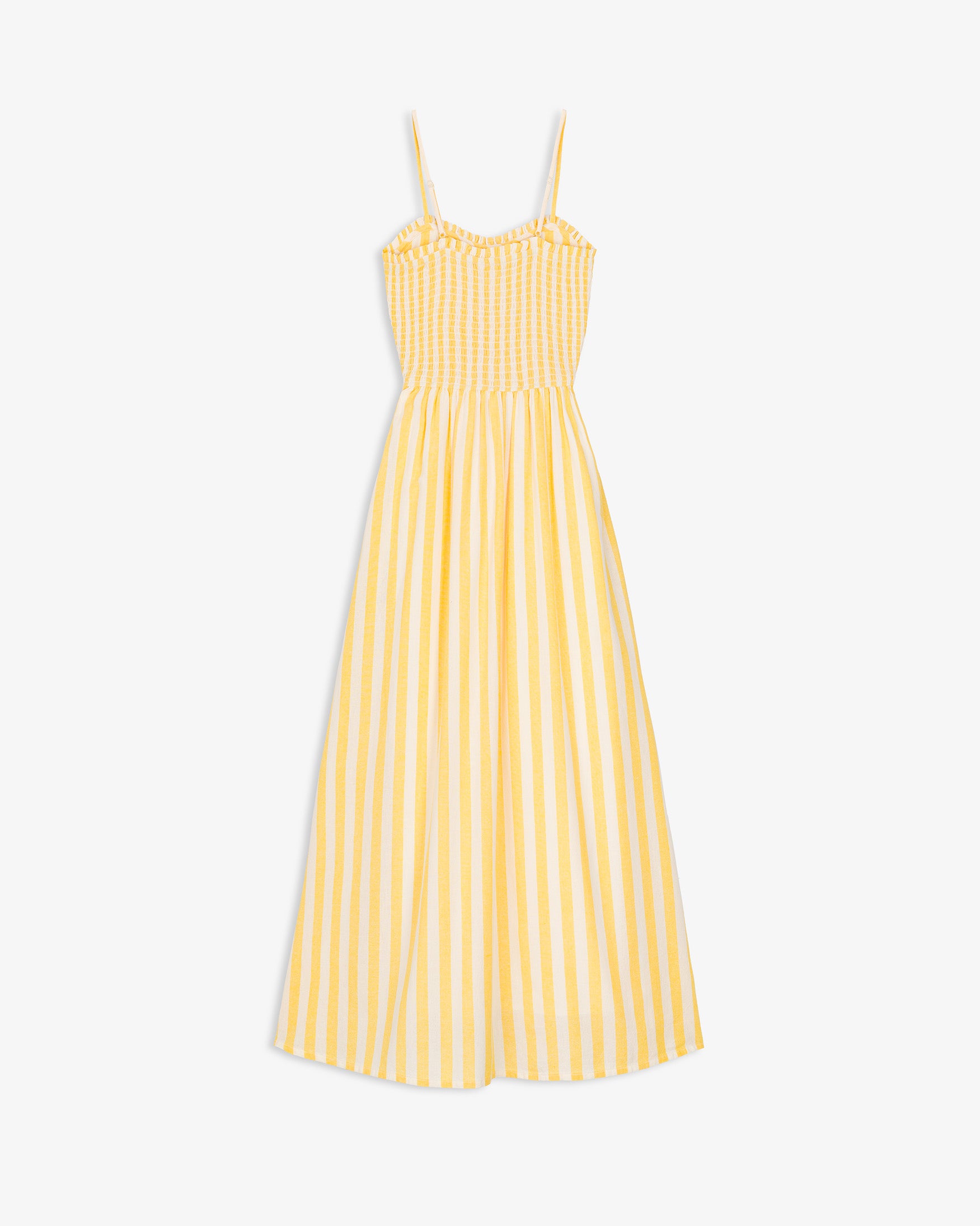 Vestido Midi Rayas Bicolor Algodón