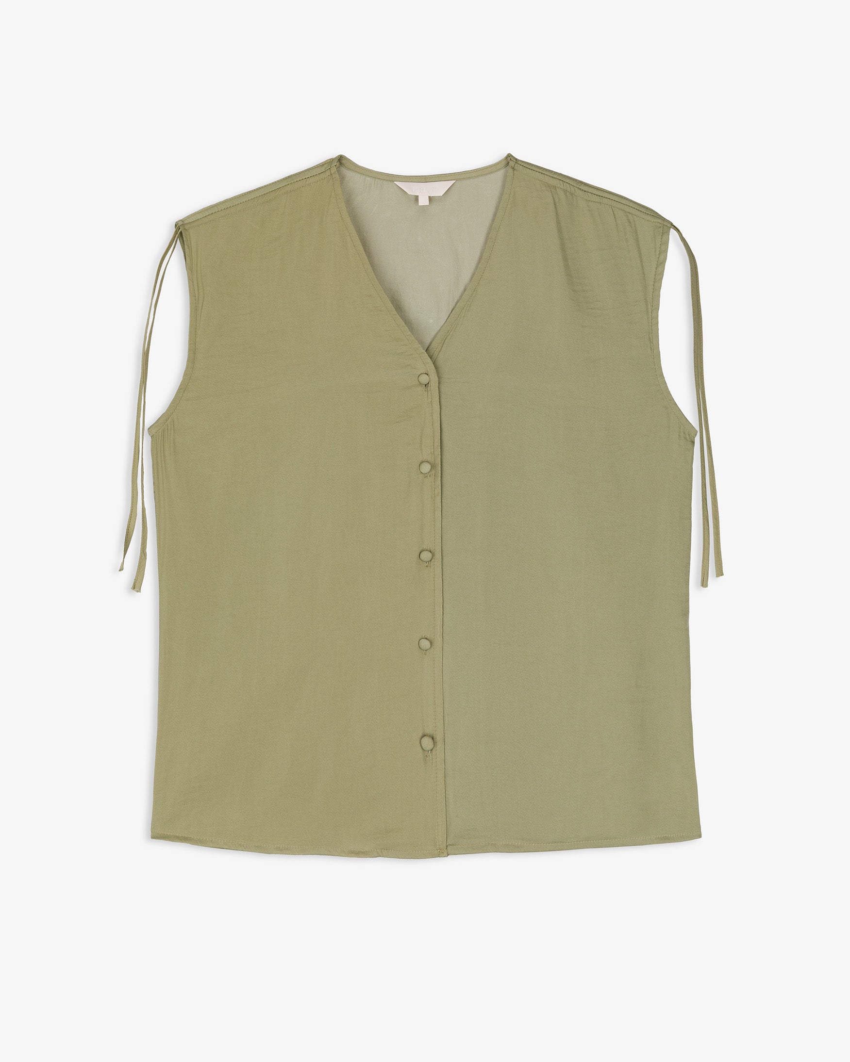 Camisa Manga Sisa Frunce Hombro