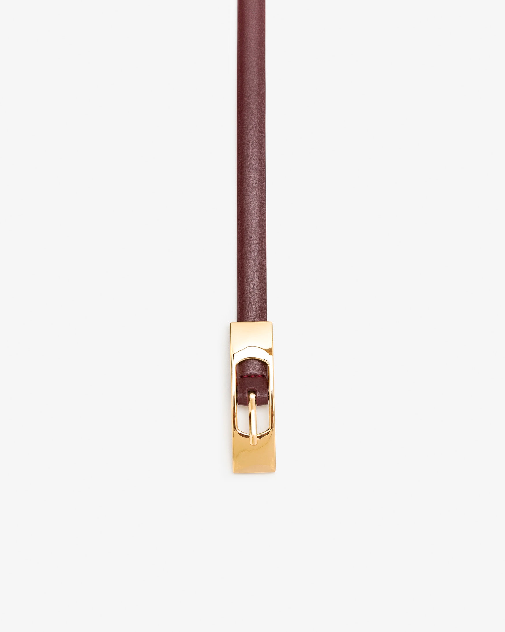 Cinturón Piel Hebilla Rectangular