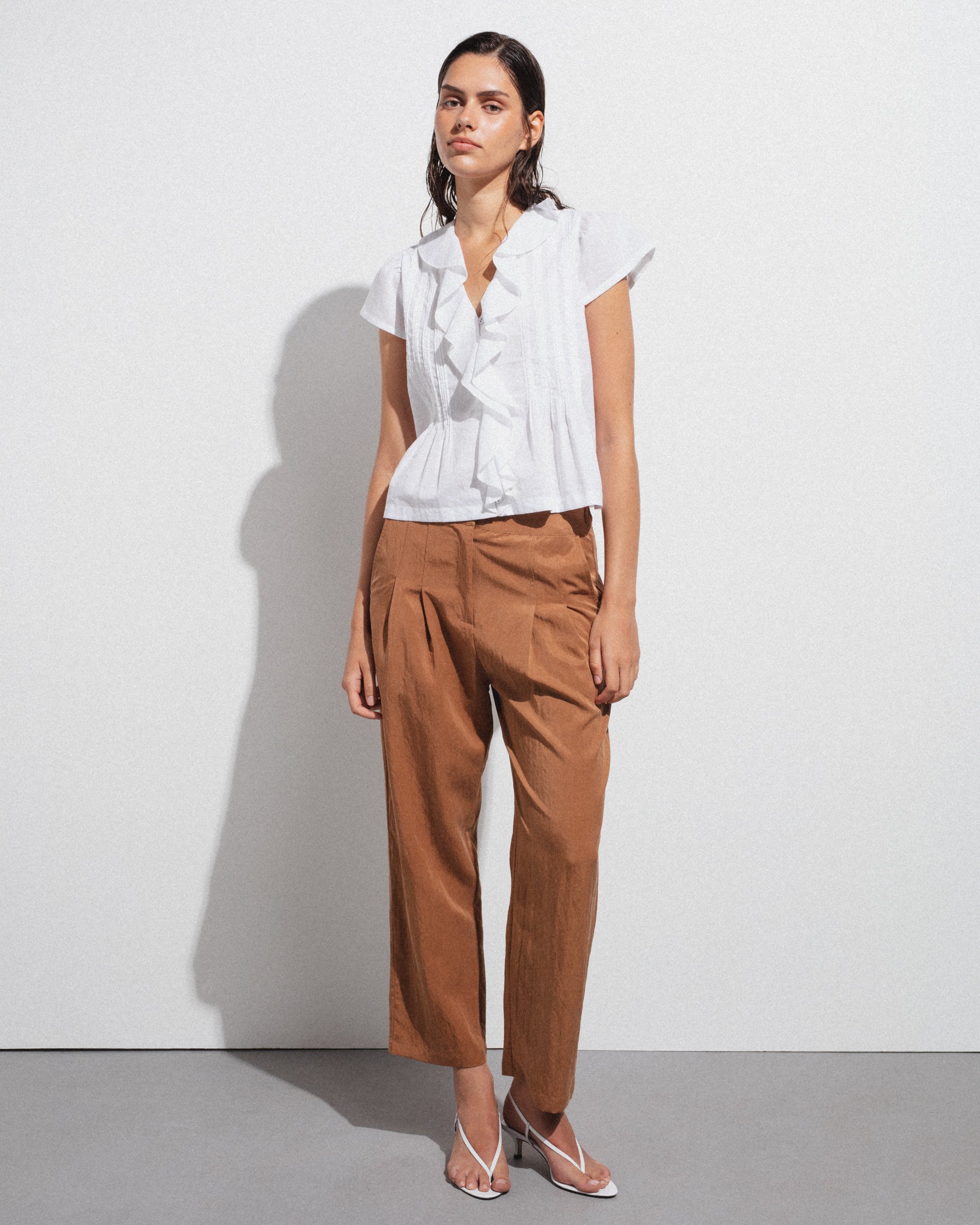 Blusa Algodón Mini Jaretas