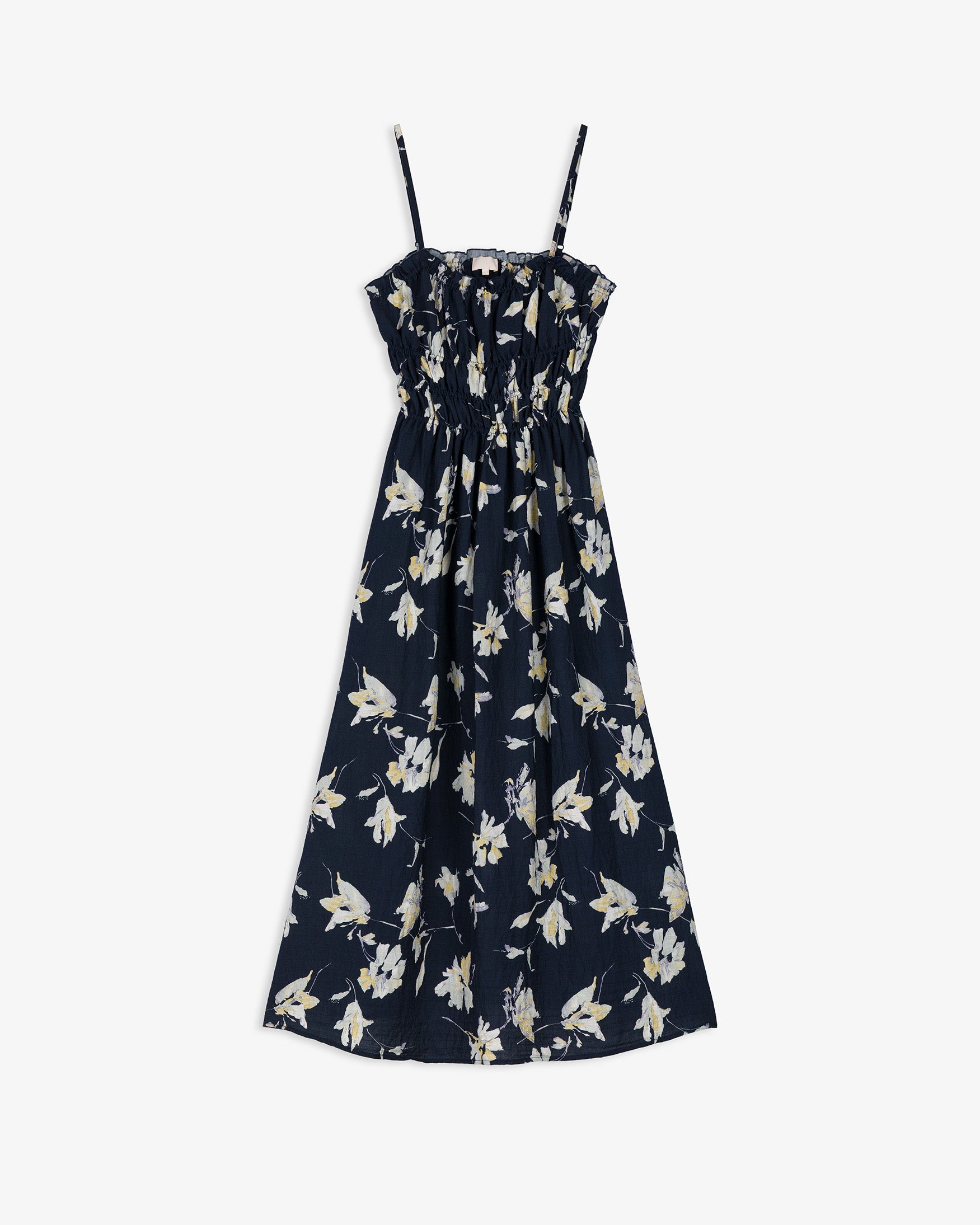 Vestido Midi Tirantes Estampado Flores