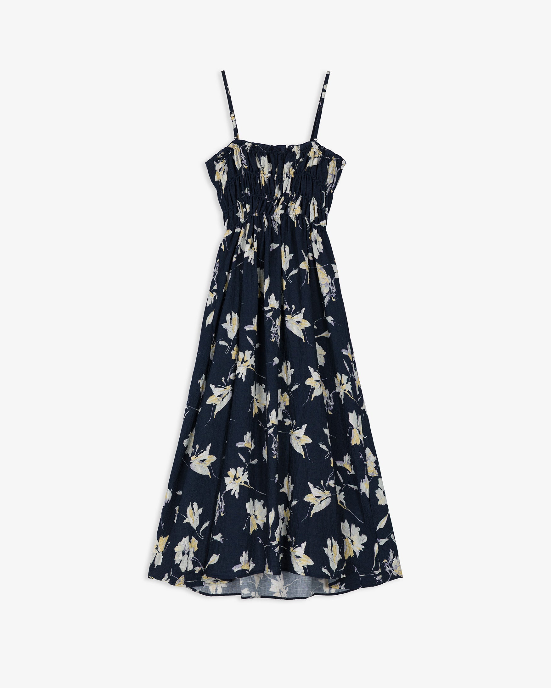 Vestido Midi Tirantes Estampado Flores