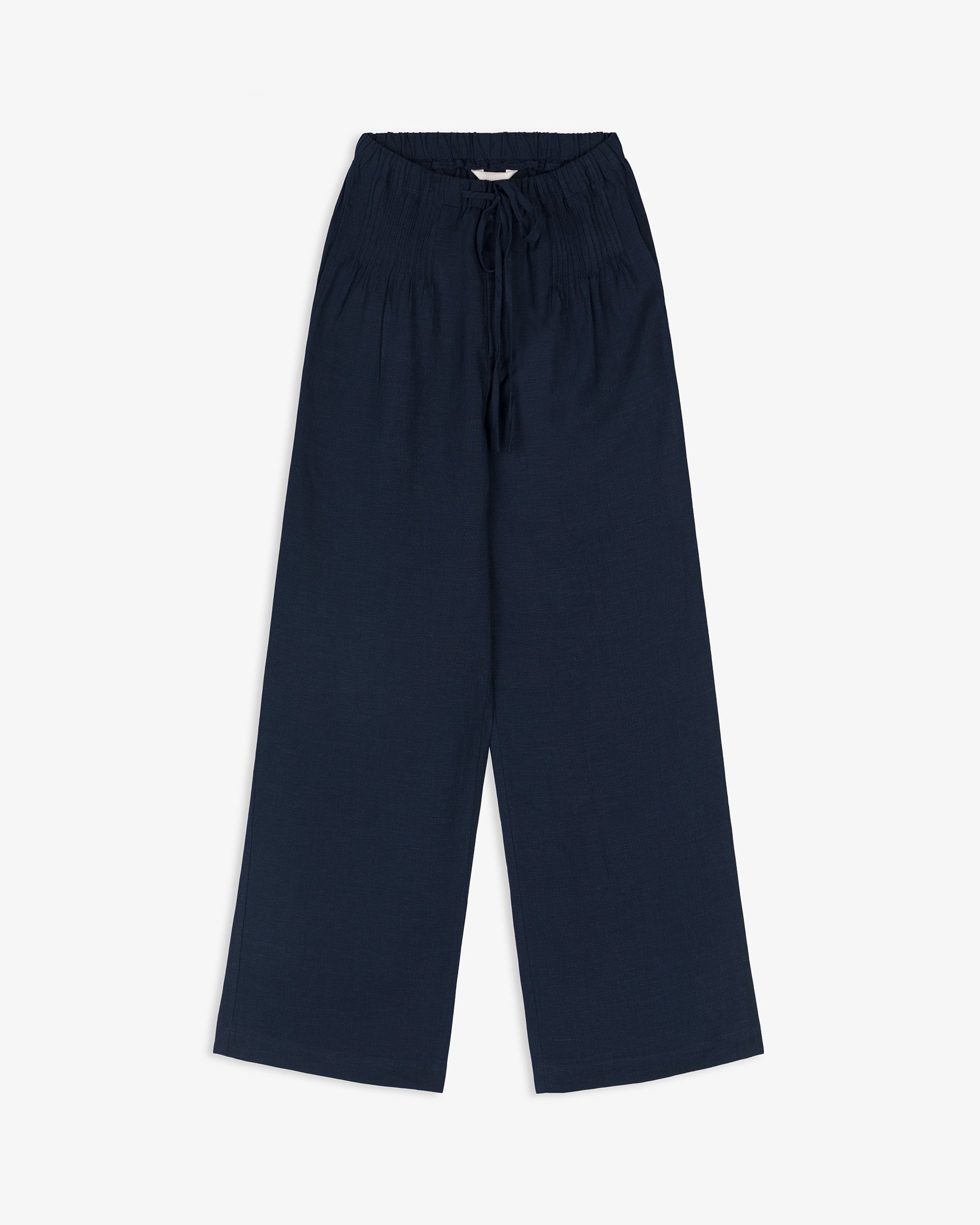 Pantalón Goma Jaretas Mezcla de Lino
