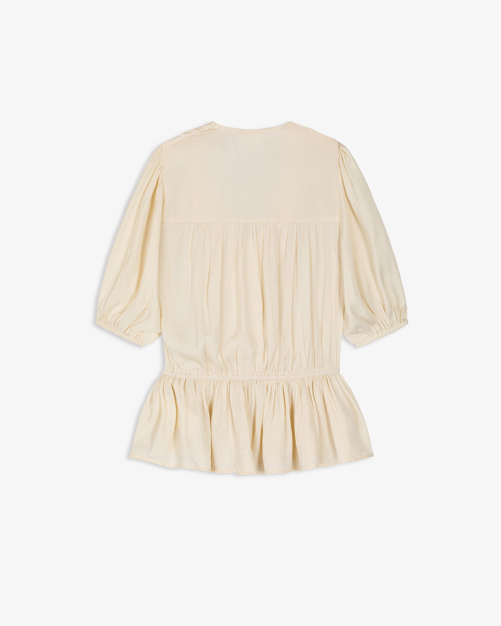 Blusa Fluida Botones Volante