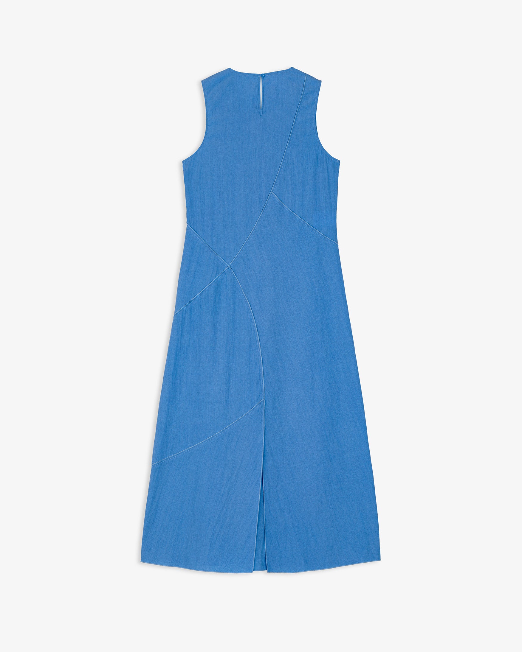 Vestido Midi Sin Mangas Cortes