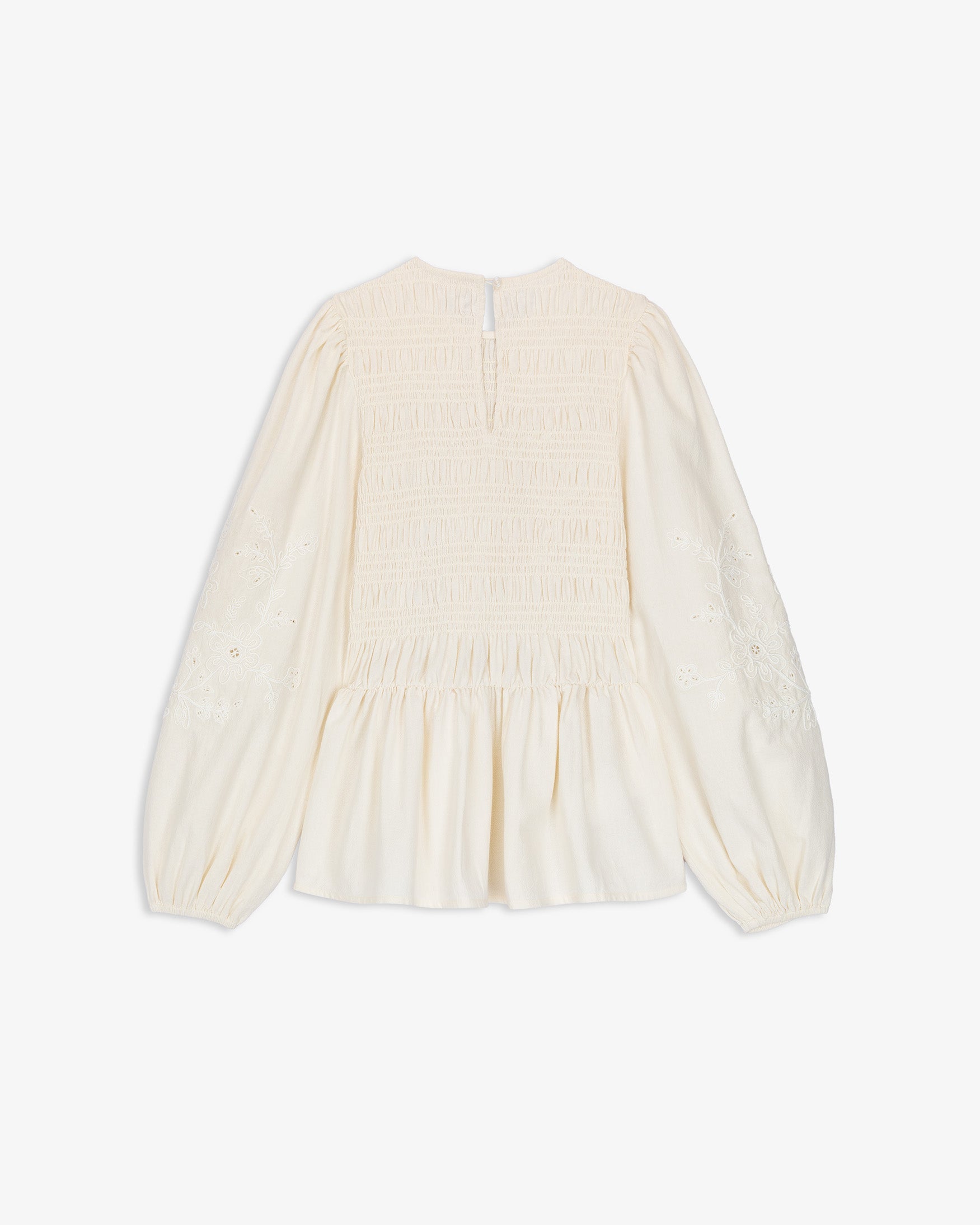 Blusa Nido Abeja Manga Bordado