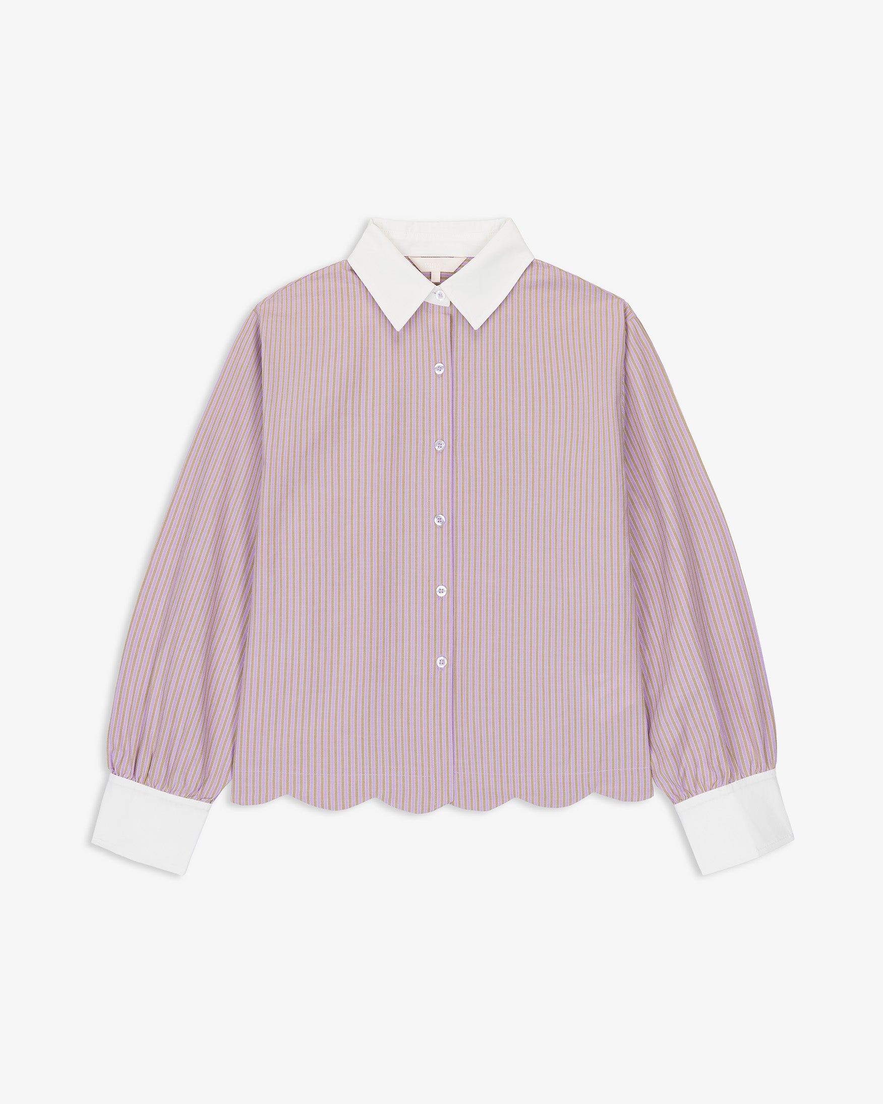 Camisa Rayas Ondas Algodón