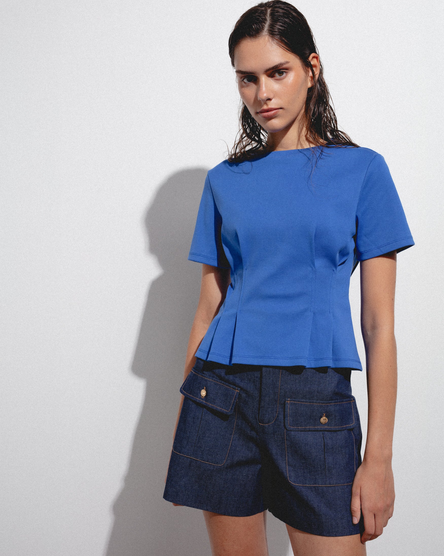Camiseta Pliegues Cintura