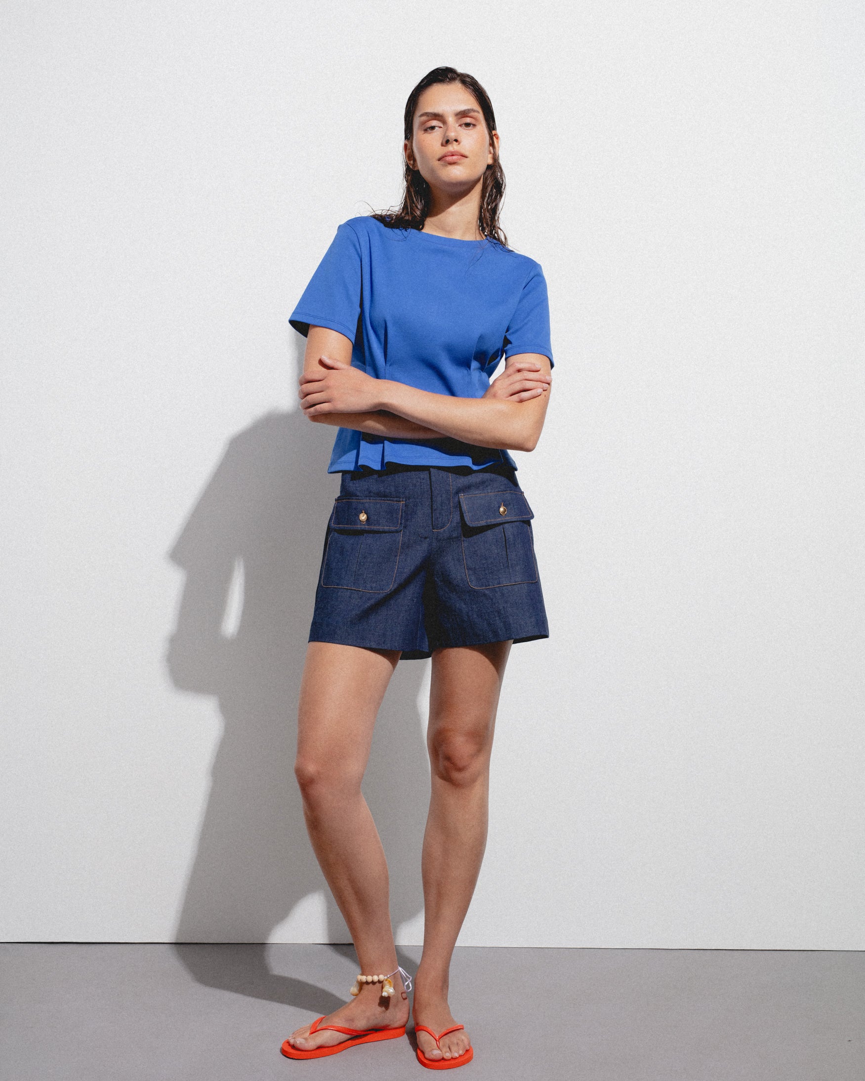 Camiseta Pliegues Cintura