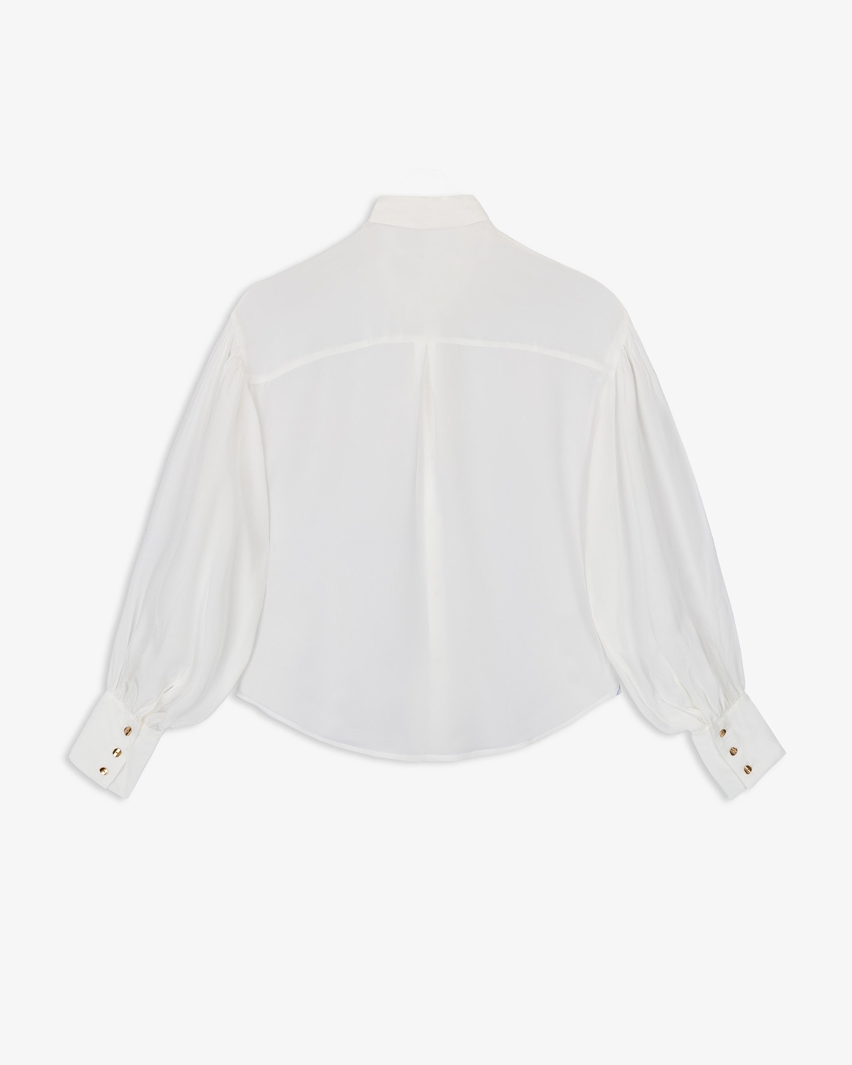 Camisa Fluida Manga Abullonada
