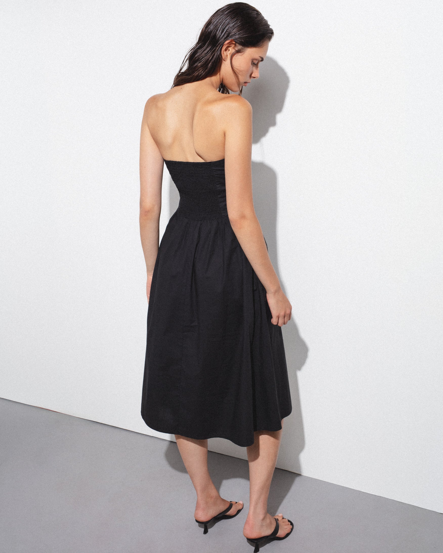 Vestido Midi Lazada Cuello