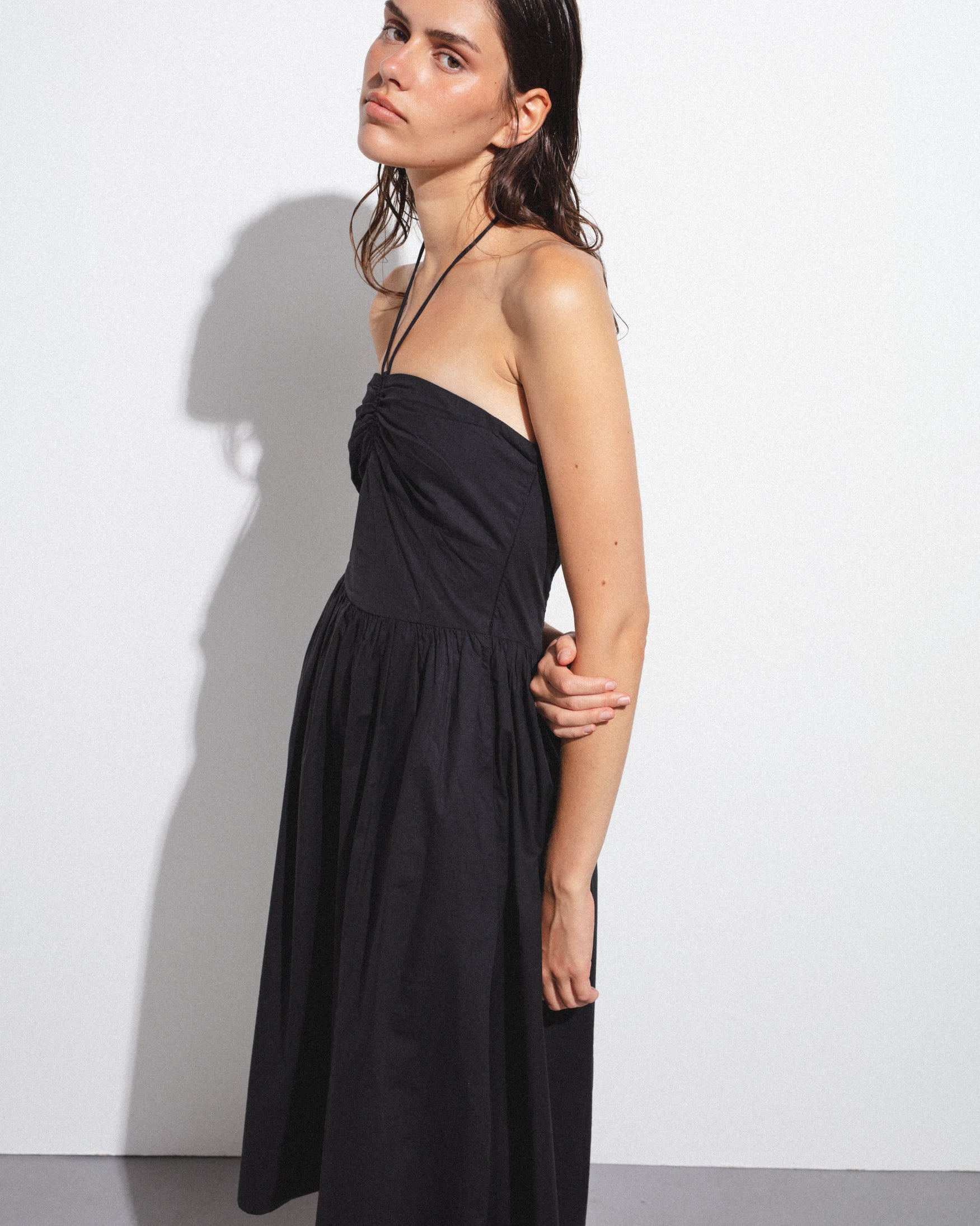 Vestido Midi Lazada Cuello