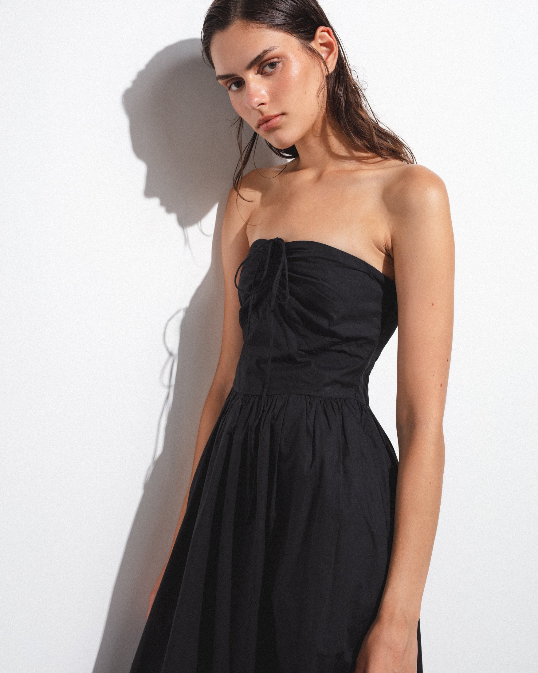 Vestido Midi Lazada Cuello