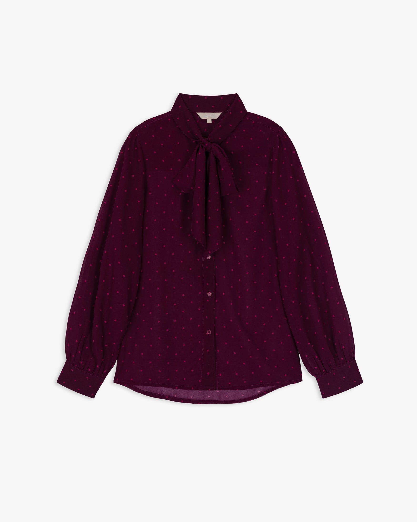Camisa Semitransparente Estampado Lunare