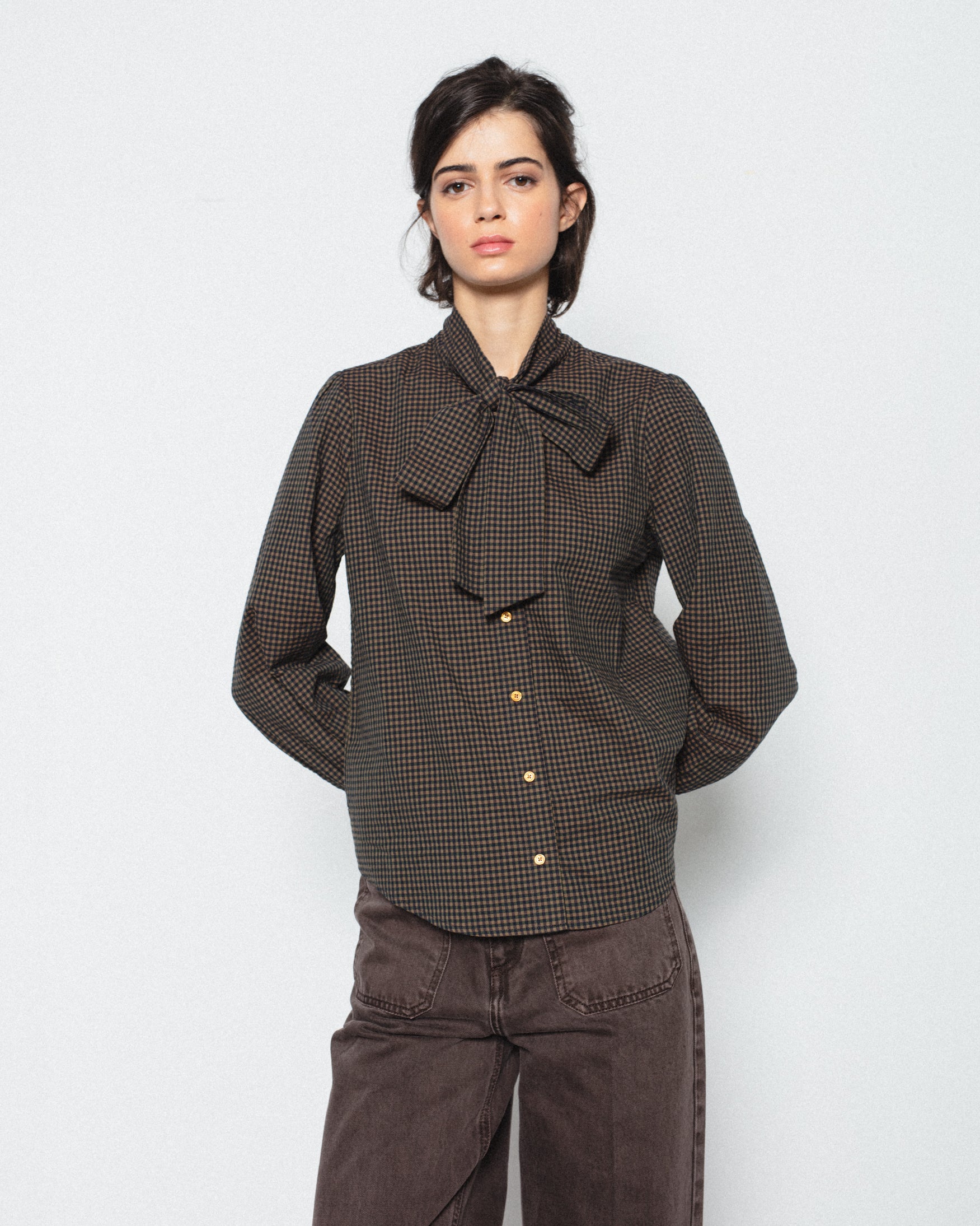 Camisa Cuadros Vichy Lazada Cuello