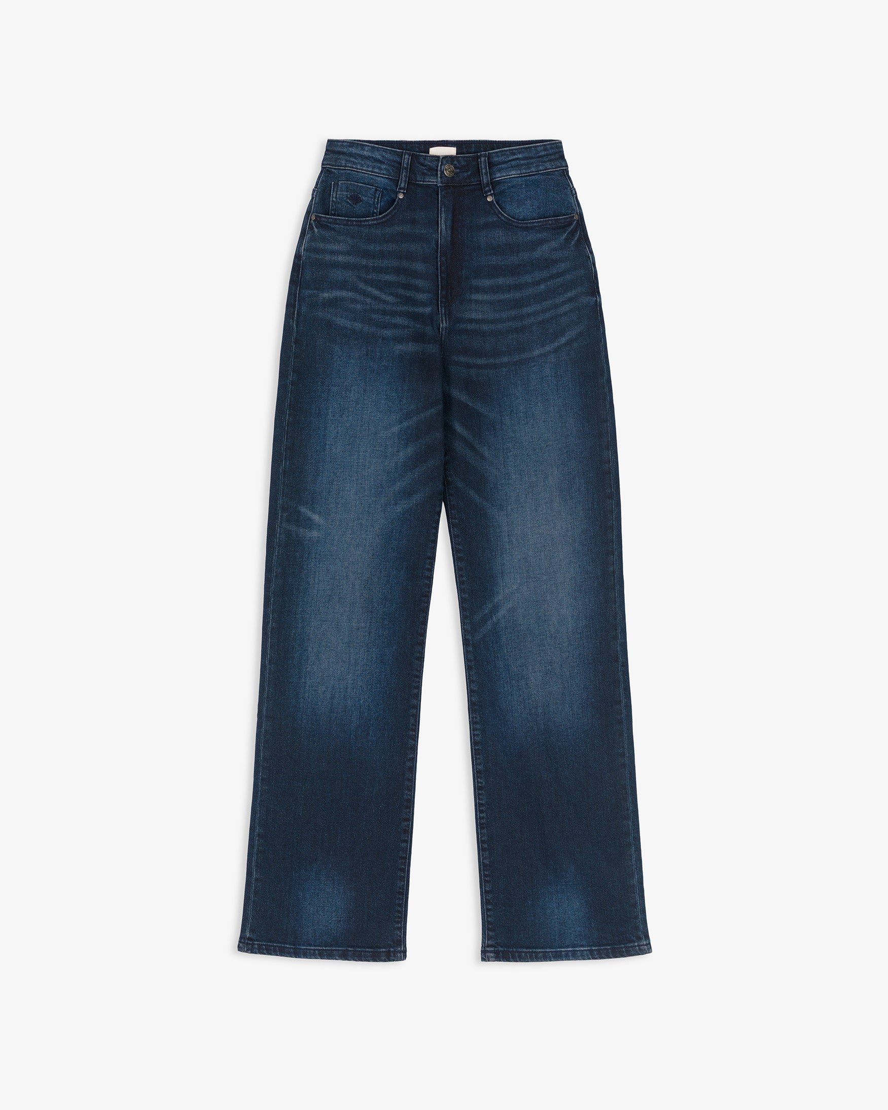 Pantalón Denim Tiro Medio Rectos