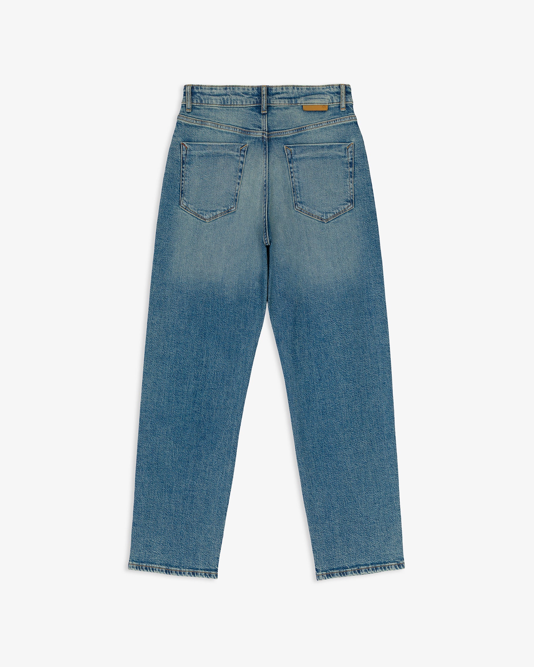 Jeans Slim Tiro Medio Cinco Bolsillos